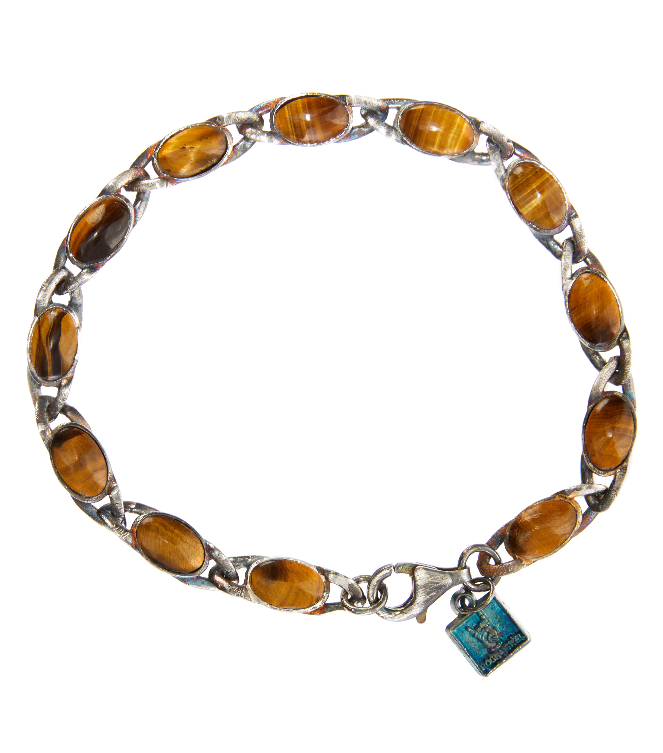 Brazalete en plata Hombre