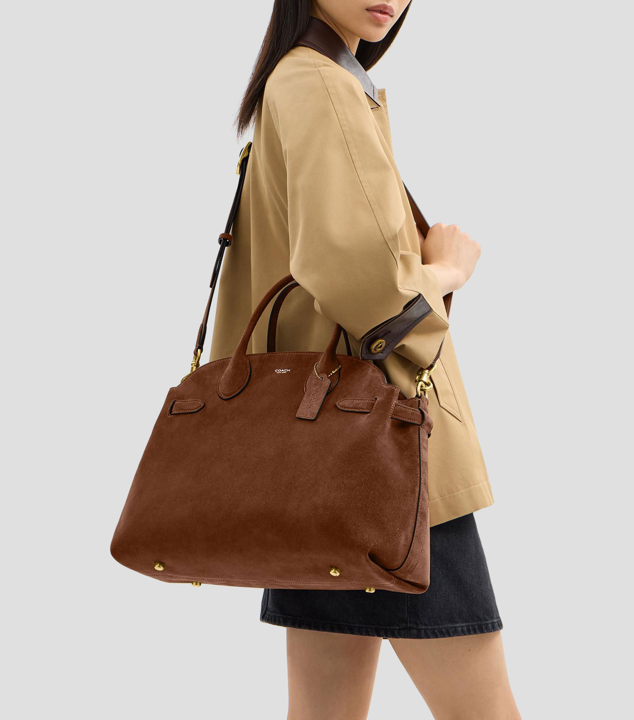 Bolsa shoulder en piel Empire Carryal lisa Mujer