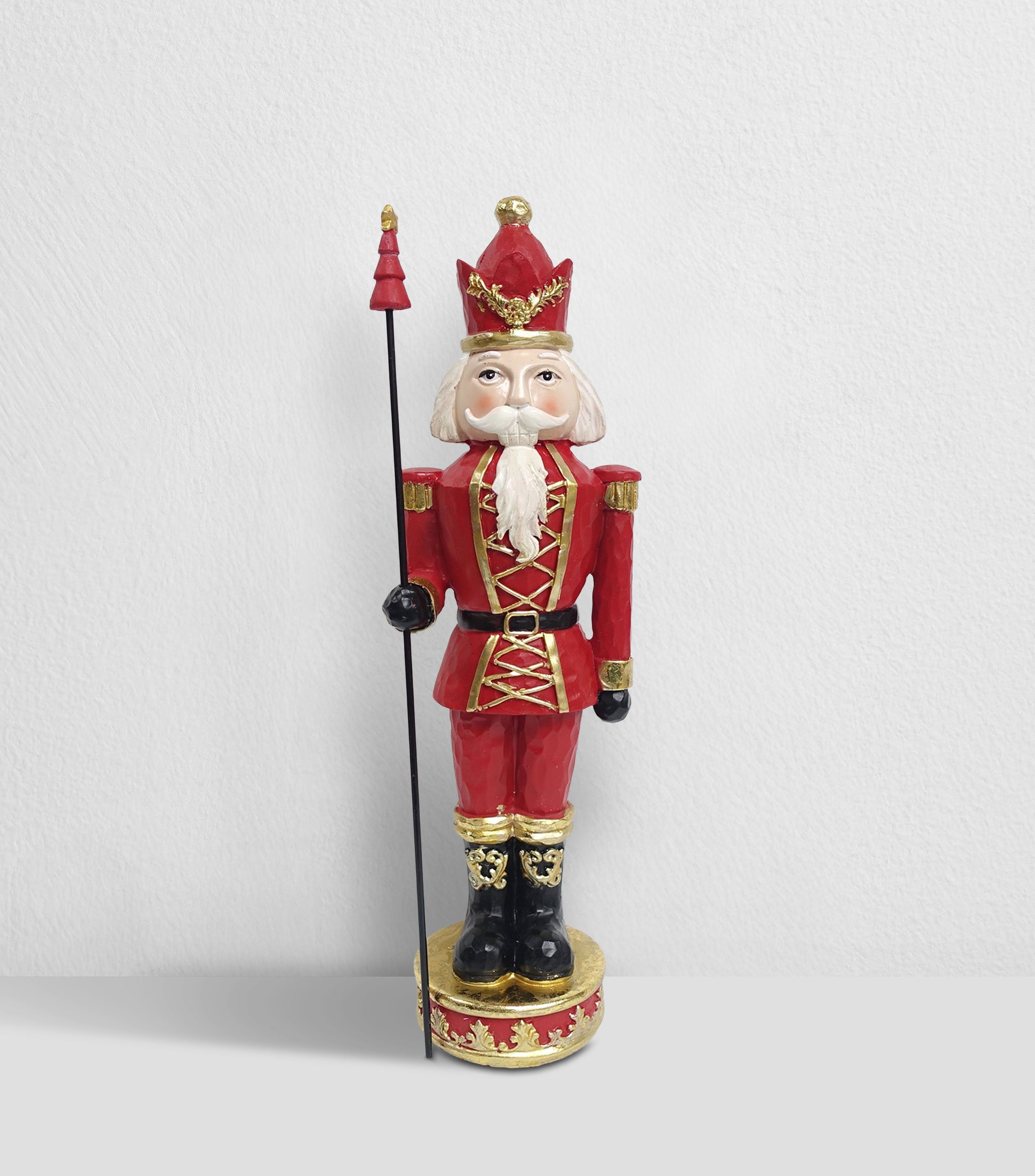 Figura Decorativa Navideña Cascanueces en Poliresina