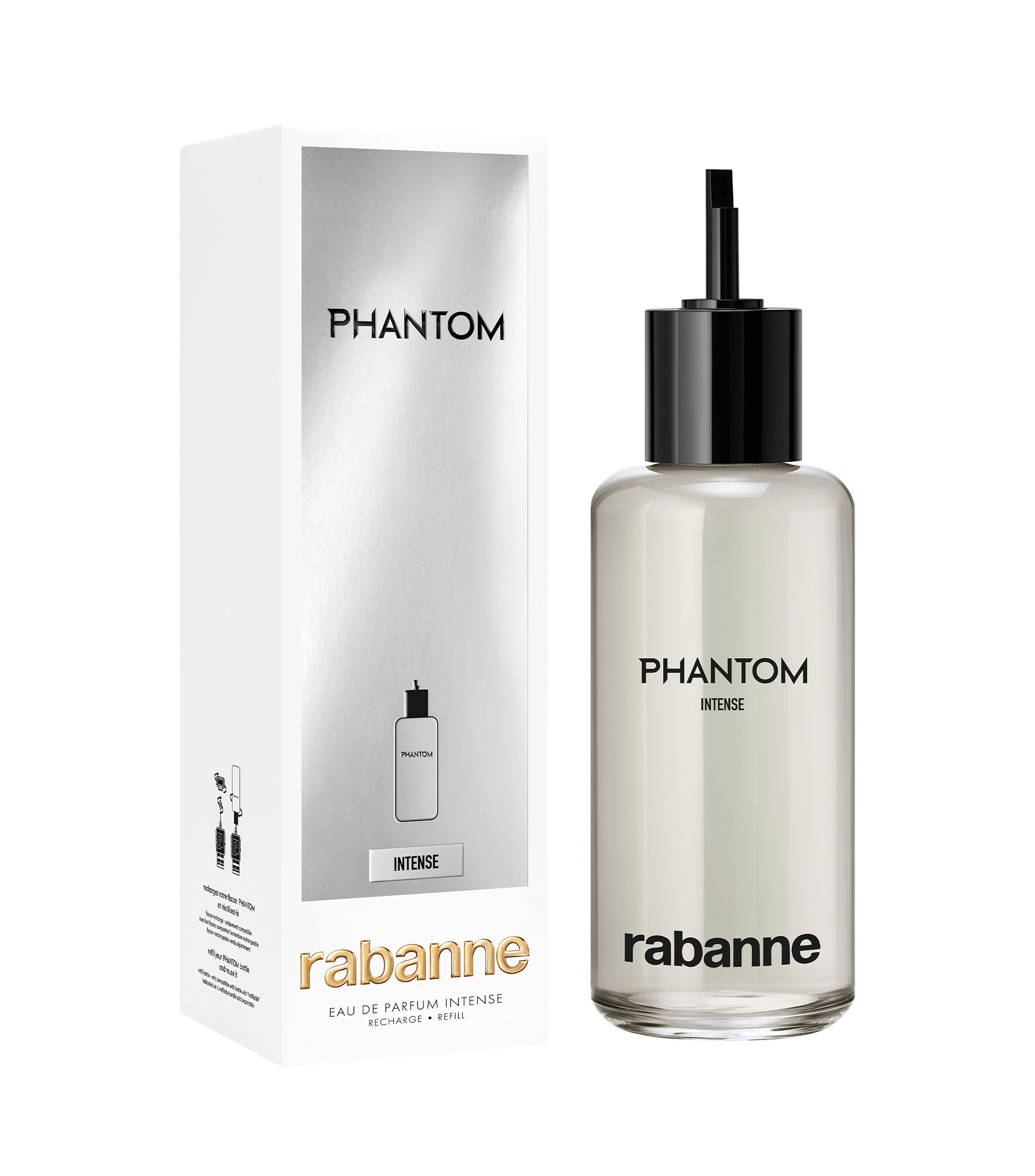 Perfume Phantom Intense, Eau de Parfum Refill 200 ml para Hombre