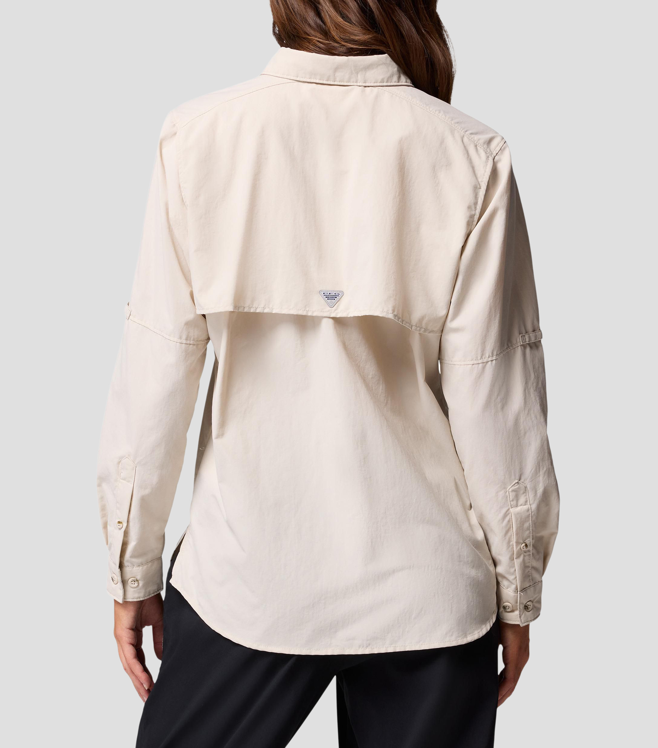 Camisa liso manga larga Mujer