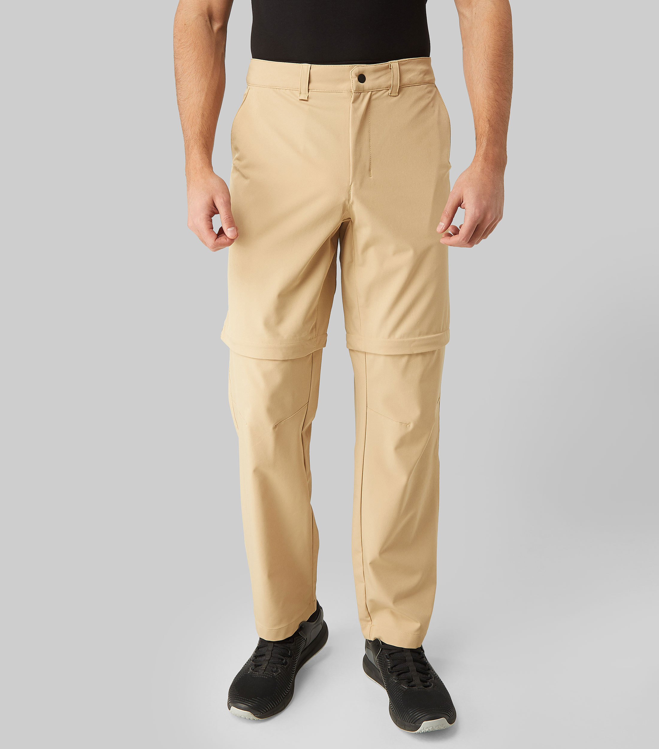 Pantalon solido con logotipo tonal Hombre