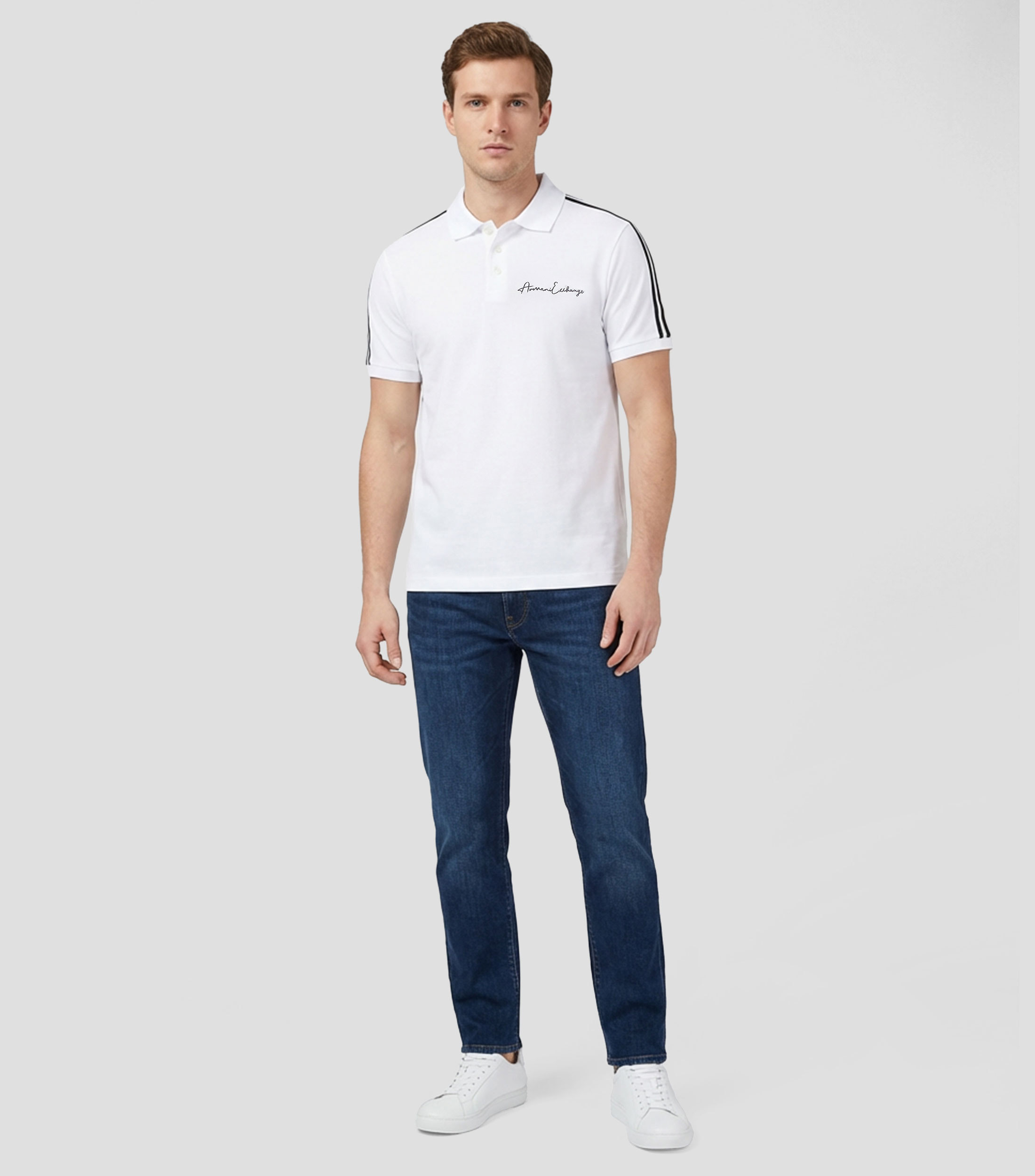 Playera tipo polo de manga corta Hombre