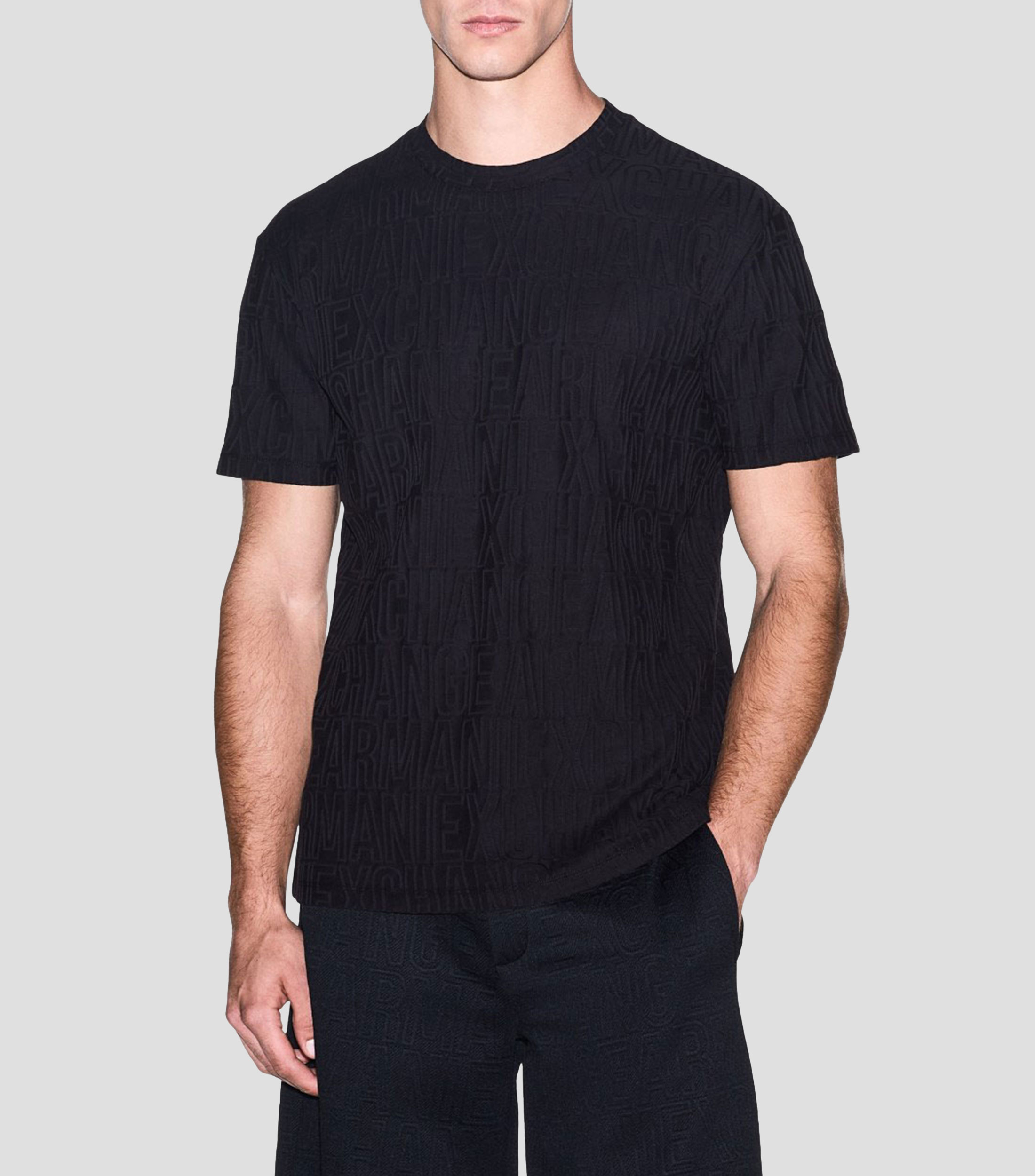 Playera cuello redondo manga corta monogram sólido Hombre