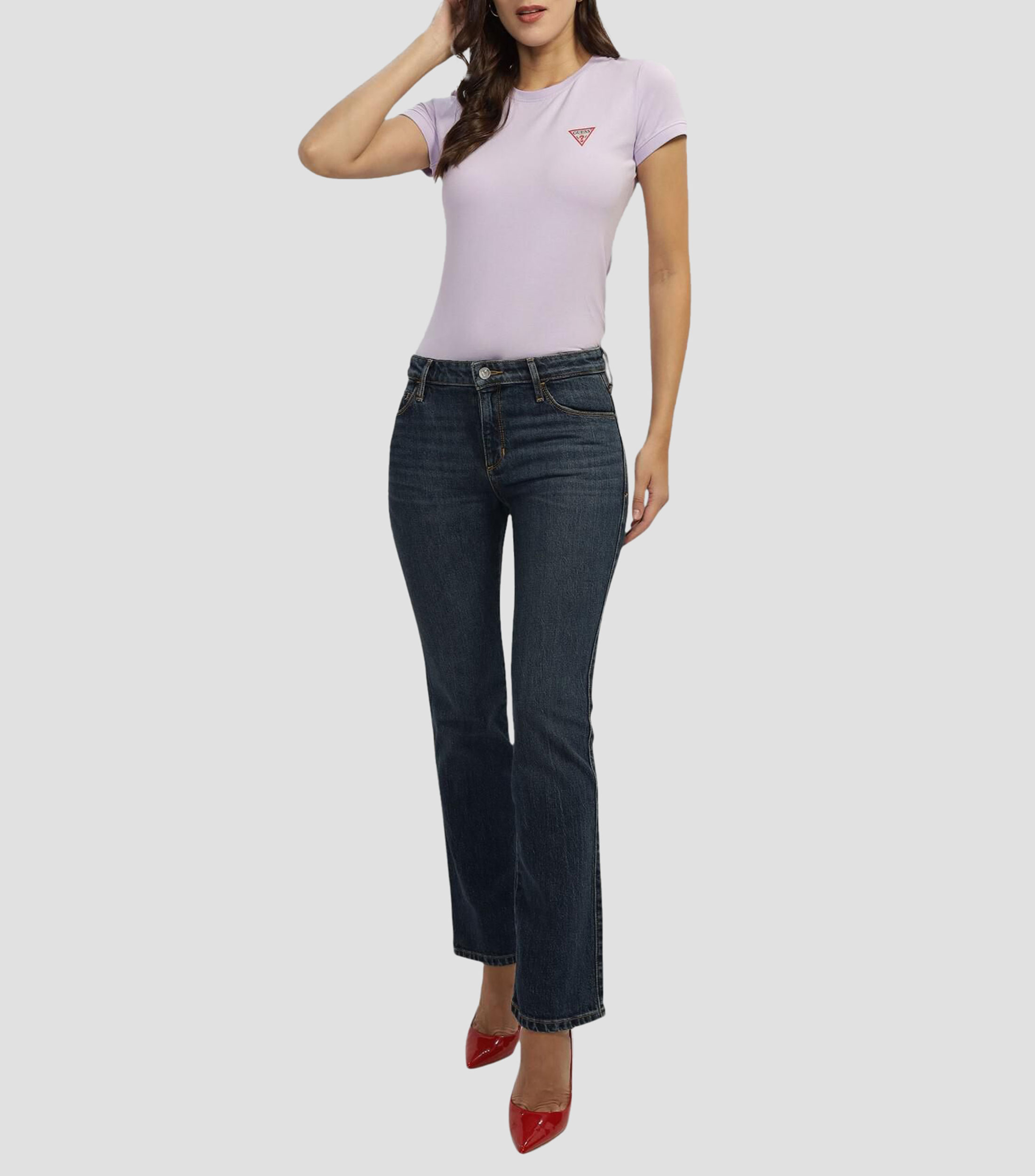 Playera de cuello redondo y manga corta Mujer