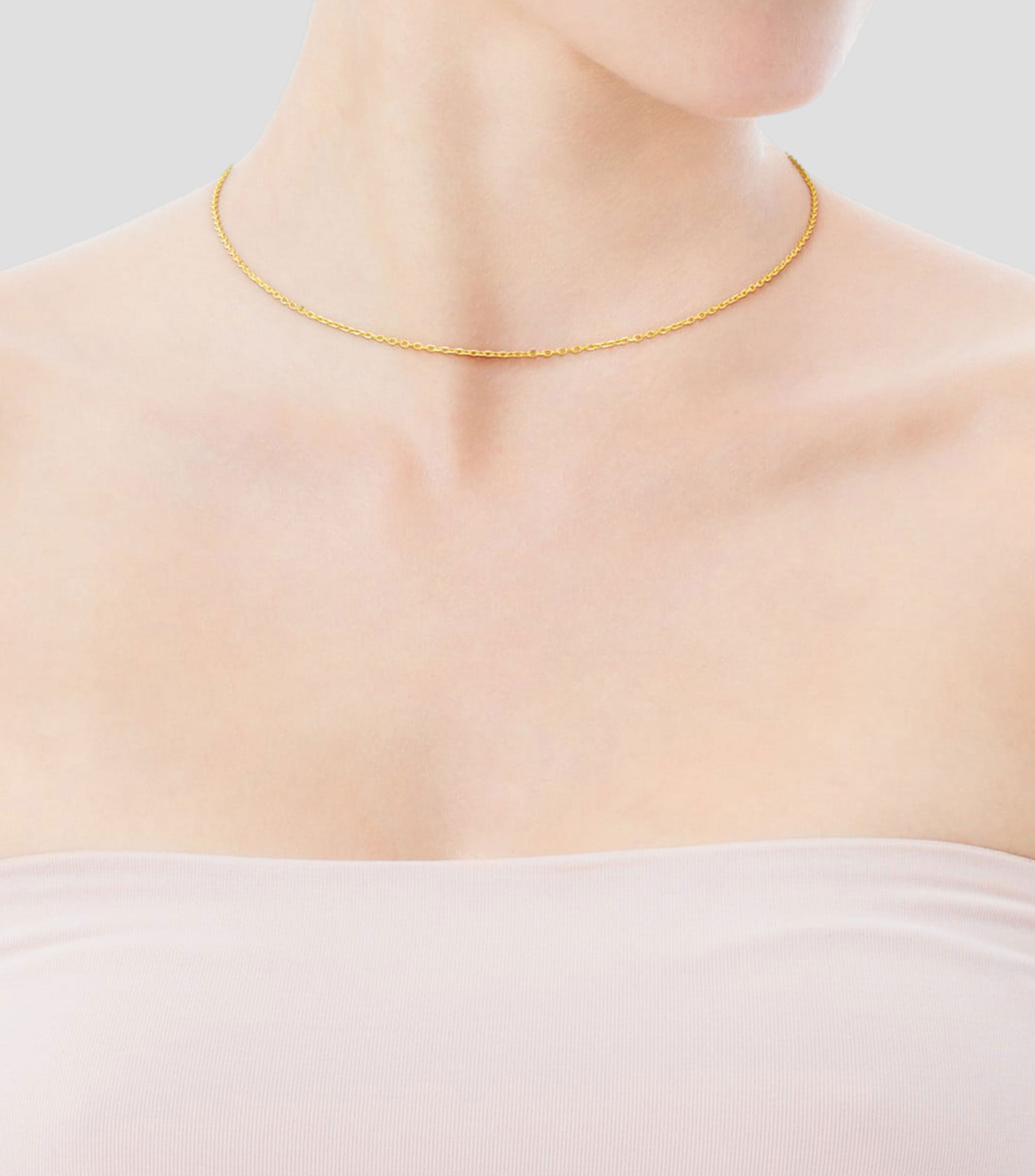 Gargantilla en oro amarillo de 18 kilates Chain Mujer