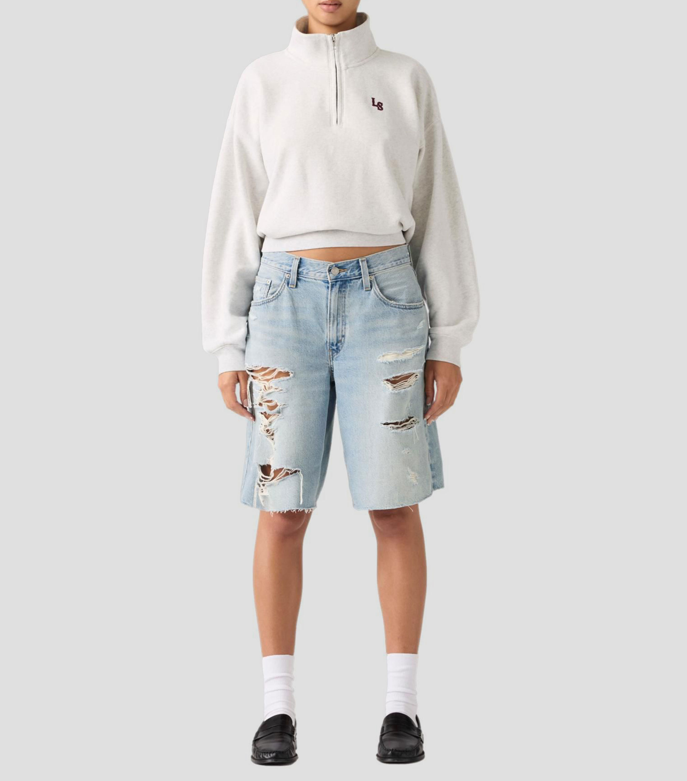 Short deslavado Mujer