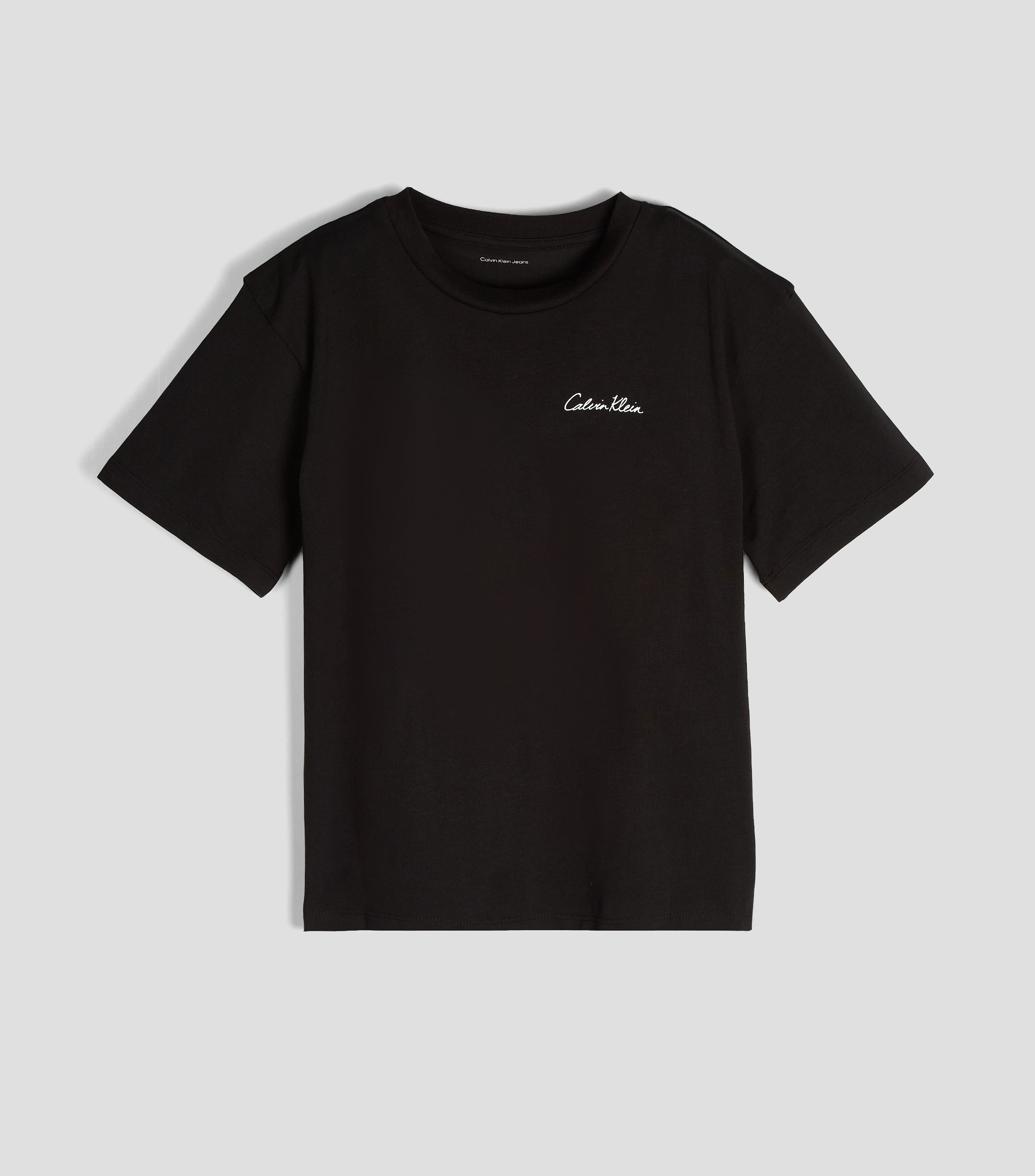 Playera cuello redondo manga corta sólida Niño