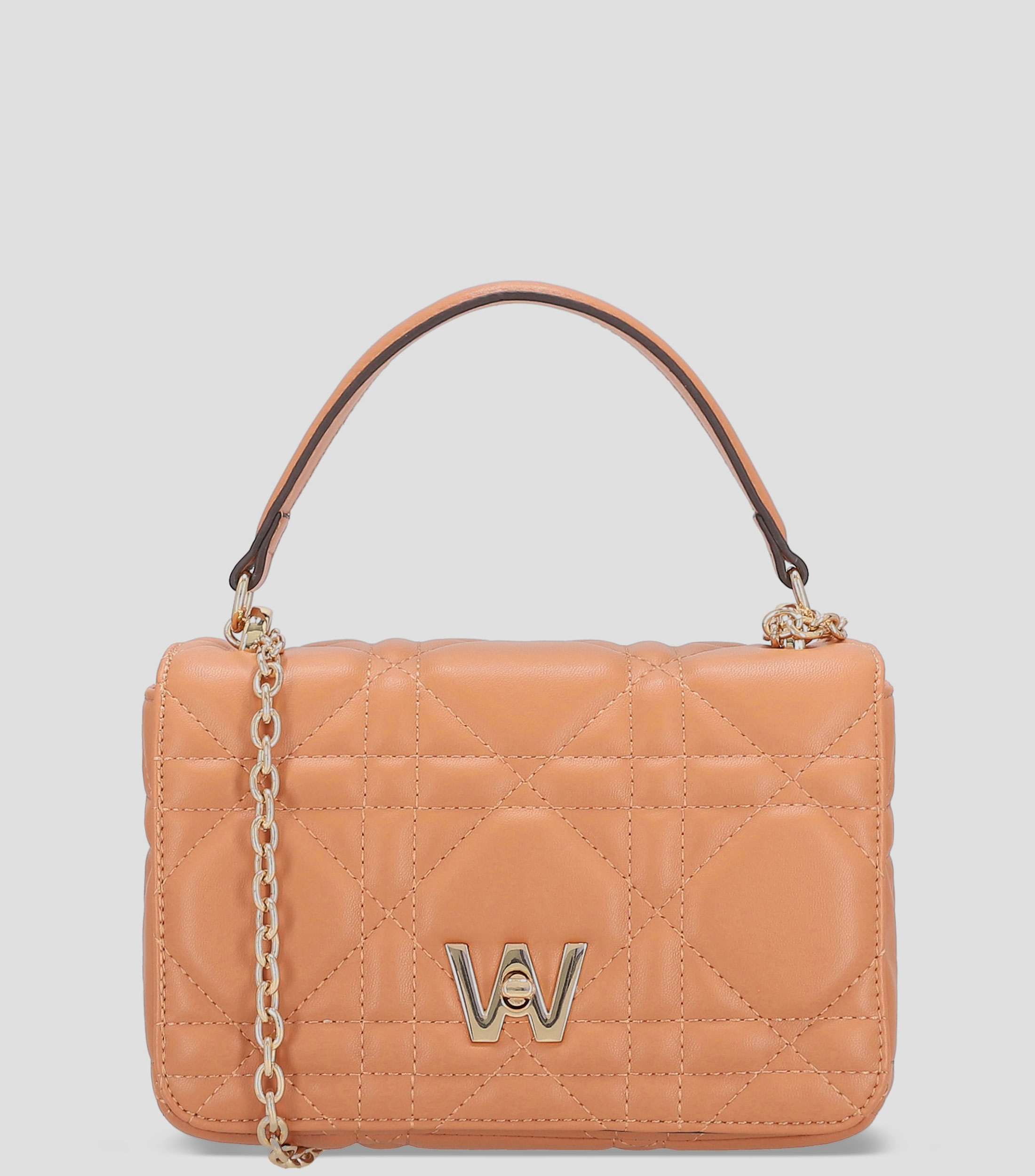 Bolsa Crossbody con pespuntes Mujer