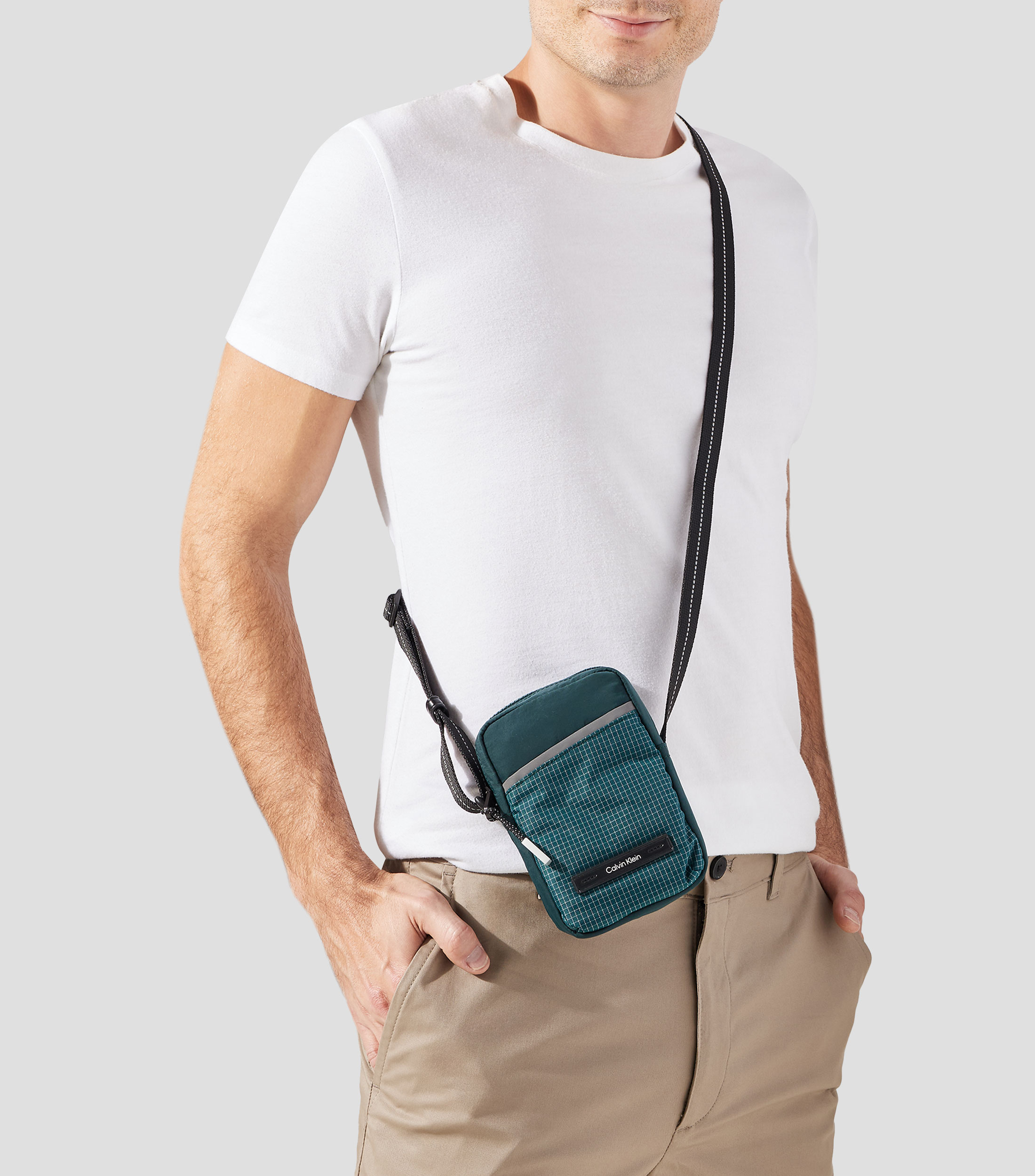 Bolso crossbody cuadros Hombre