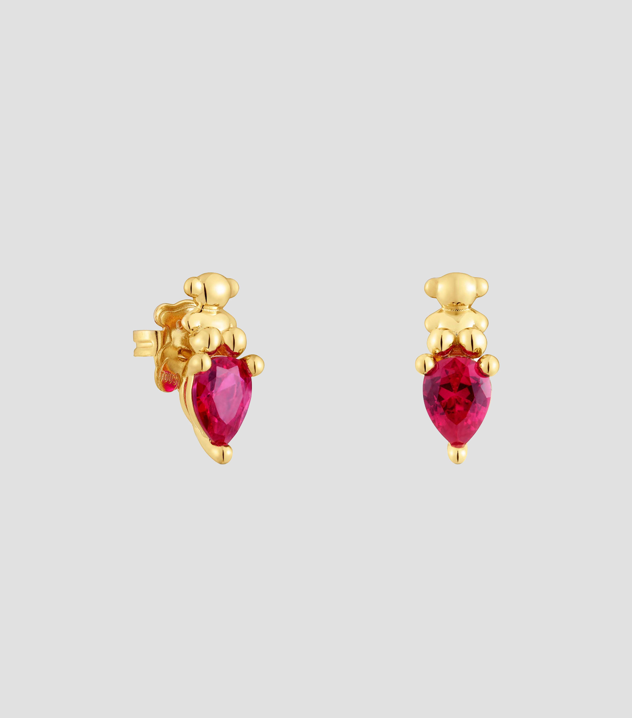 Aretes en Plata Bold Bear Mujer