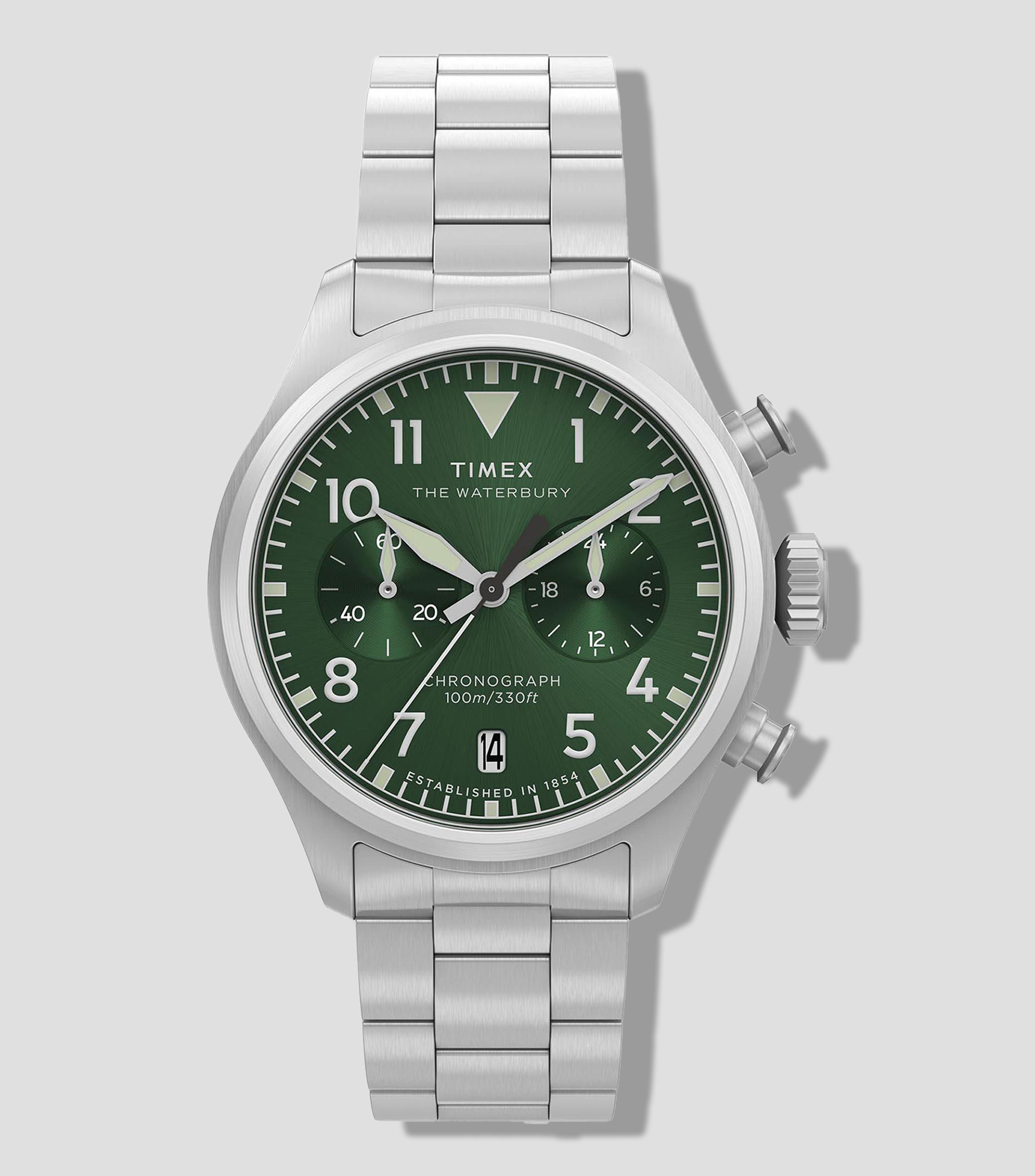 Reloj para hombre Waterbury Pilot Crono Casual, Plateado