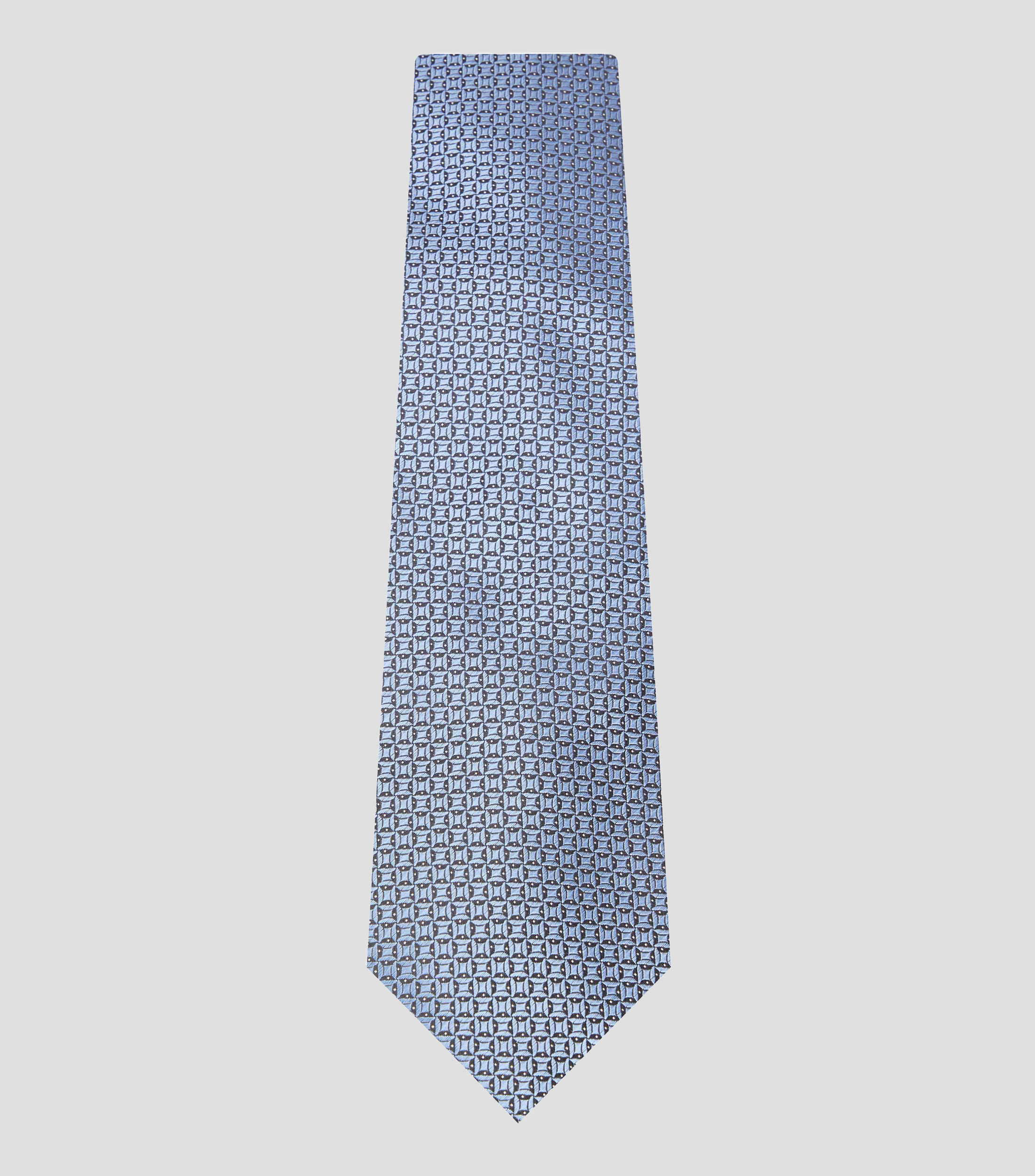 Corbata ancha en seda monogram