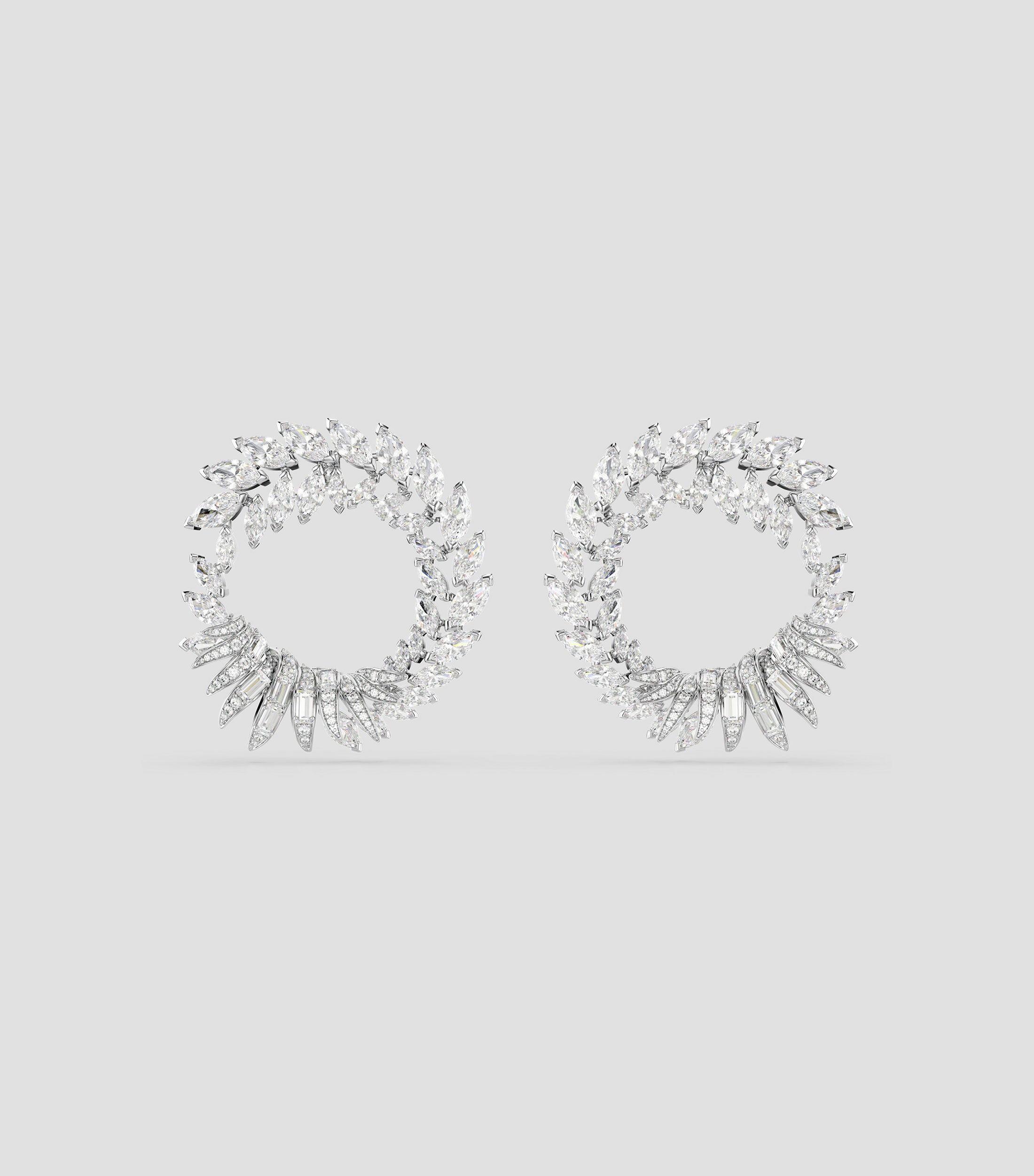 Aretes frontales Mesmera con zirconias Mujer