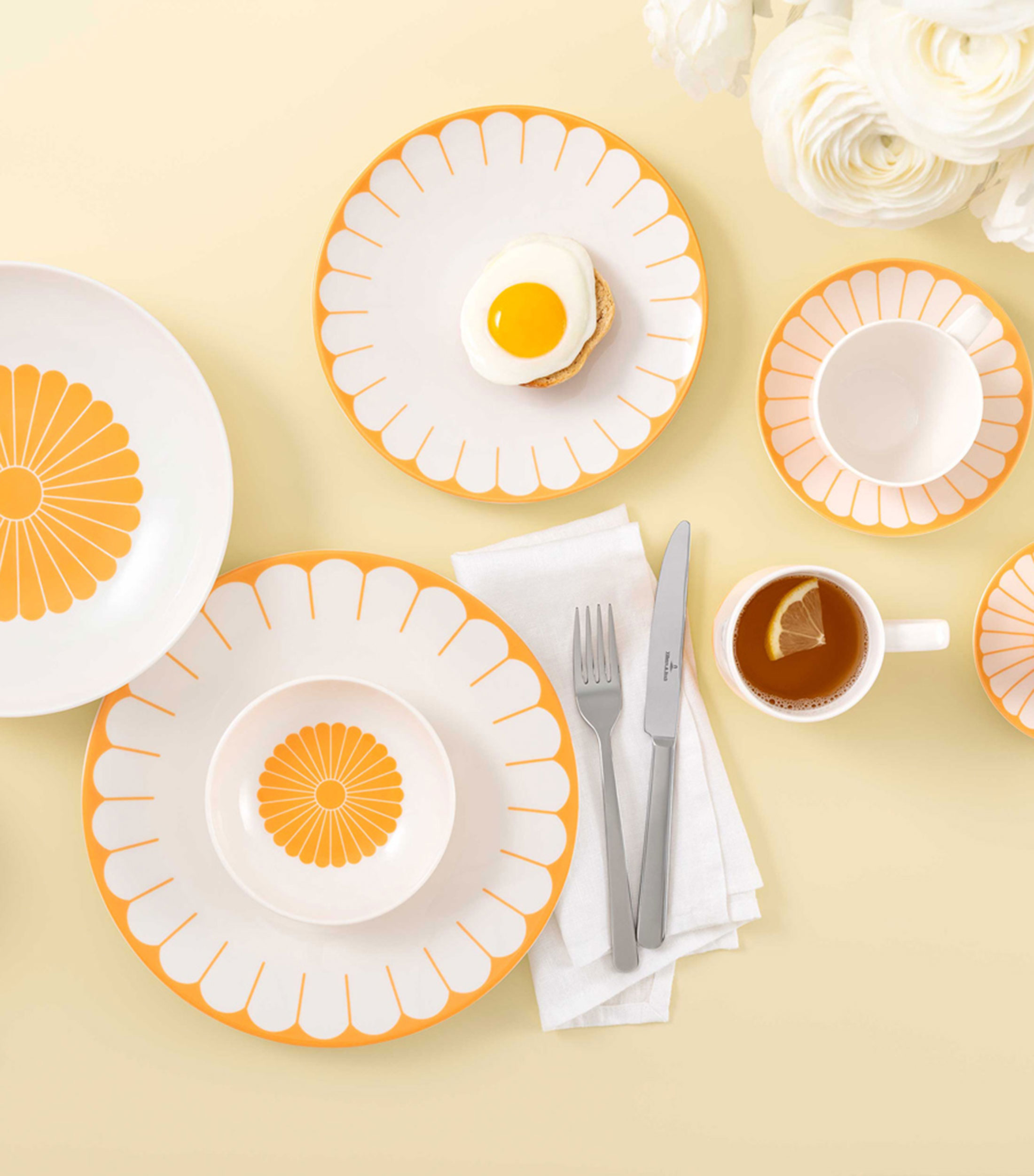 Plato para Desayuno y Postre Fleur Soleil