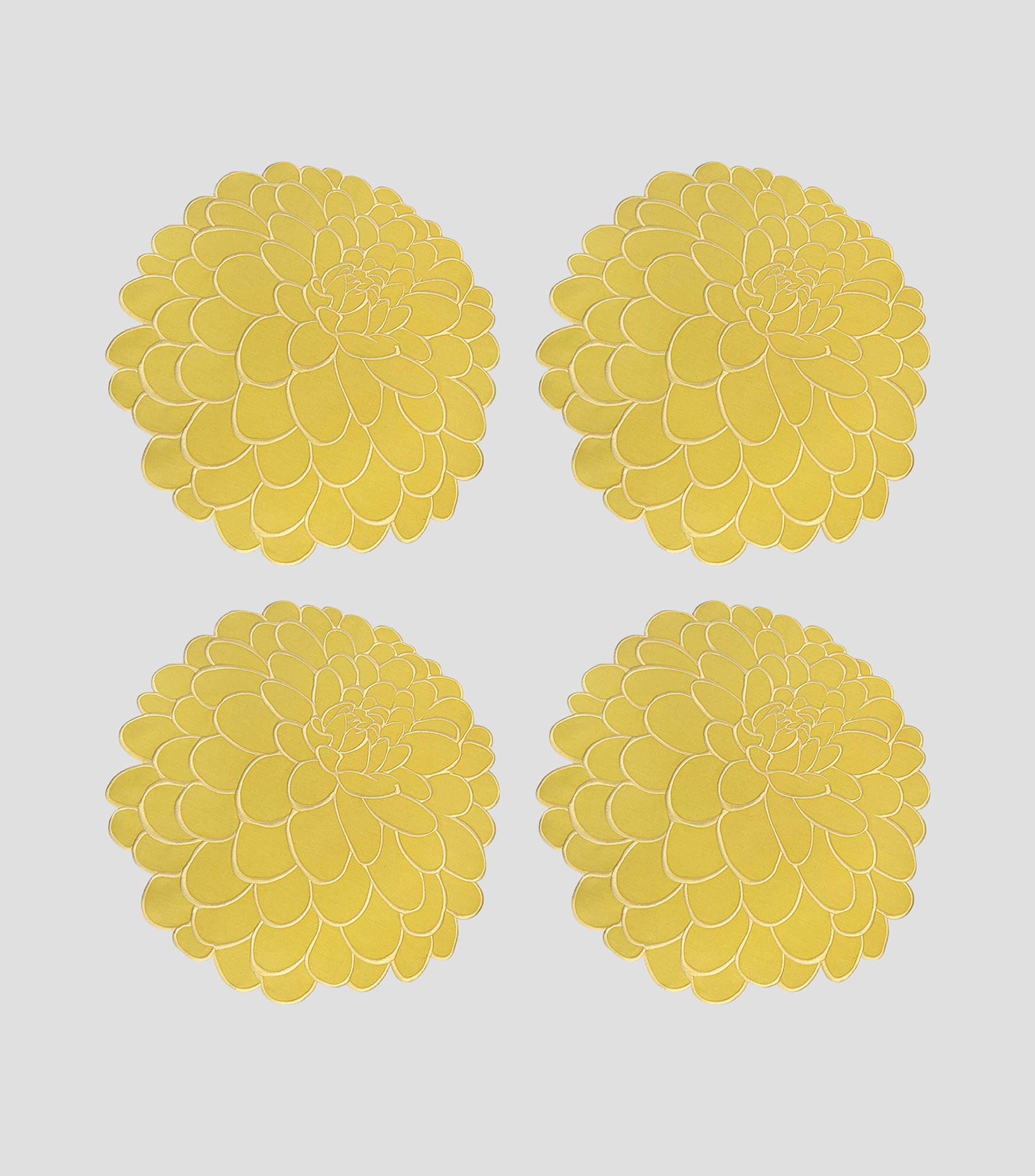 Set 4 Manteles individuales Hortensia