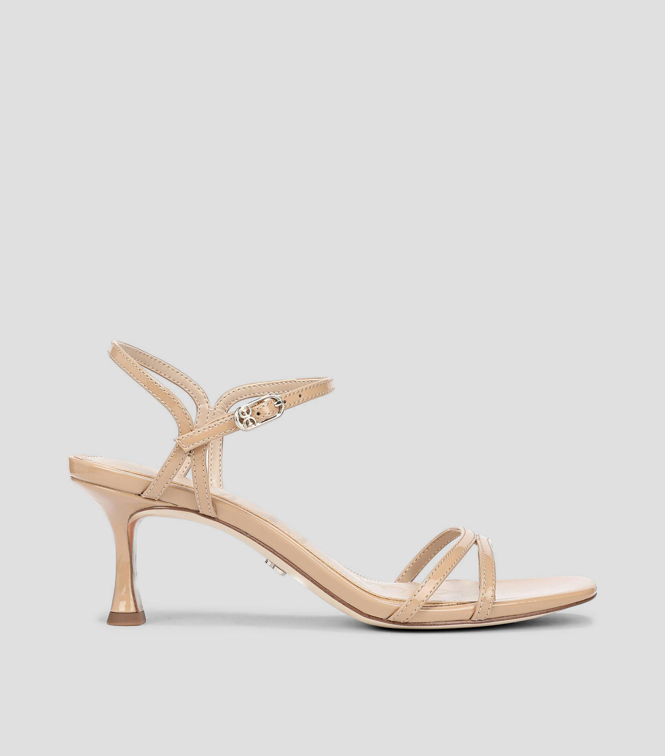 Sandalias con tacón medio de aguja Mujer