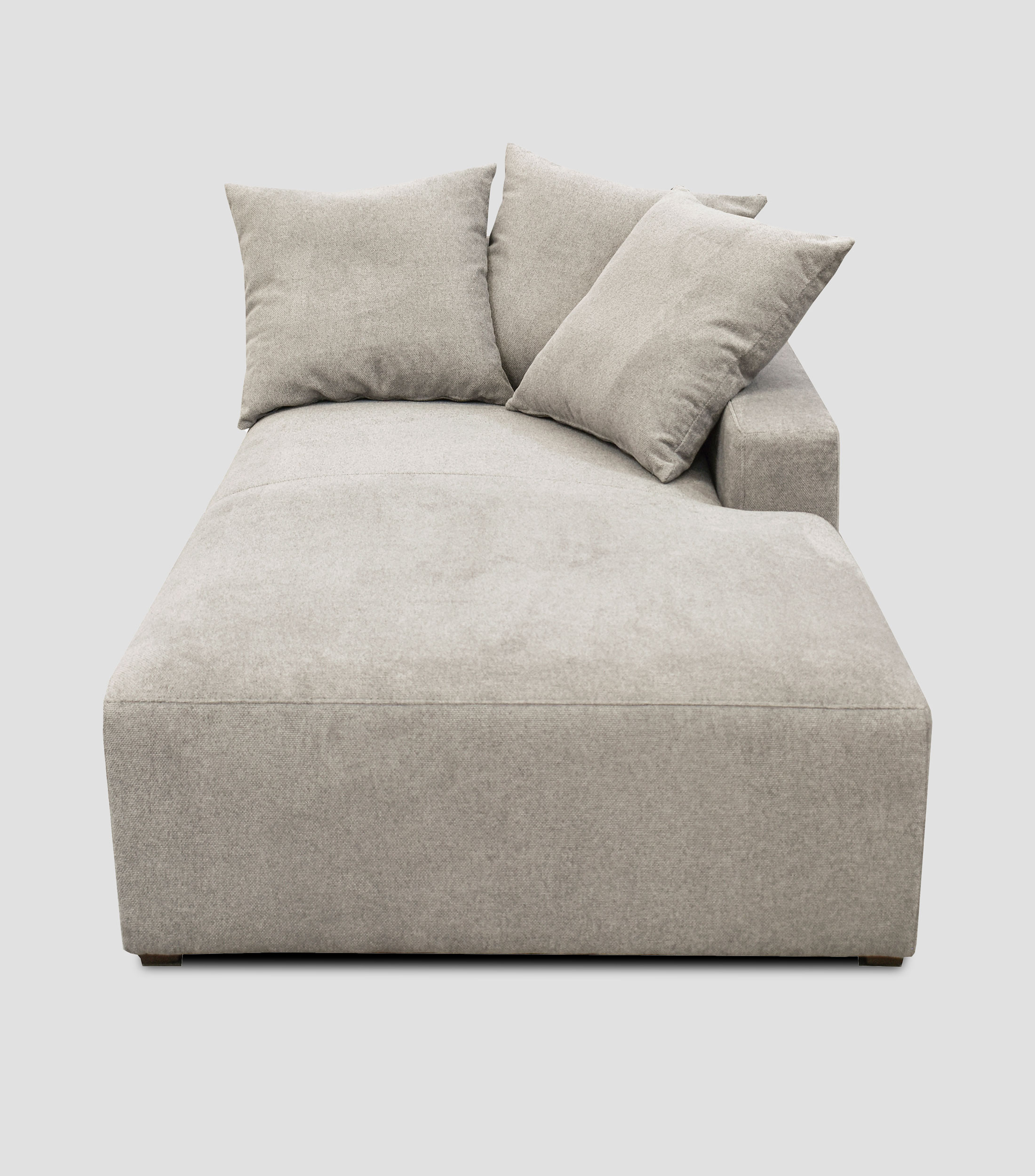 Chaise lounge derecho modular Peroni beige