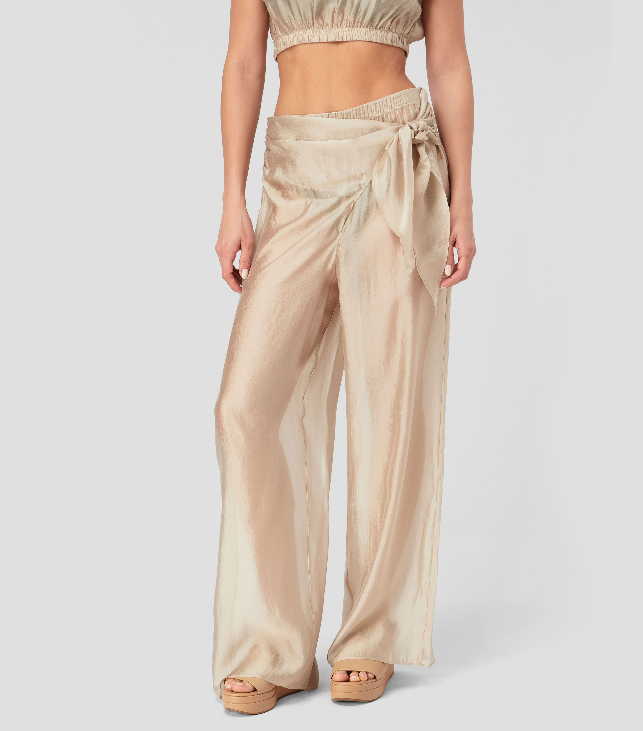 Pantalón para playa liso Mujer