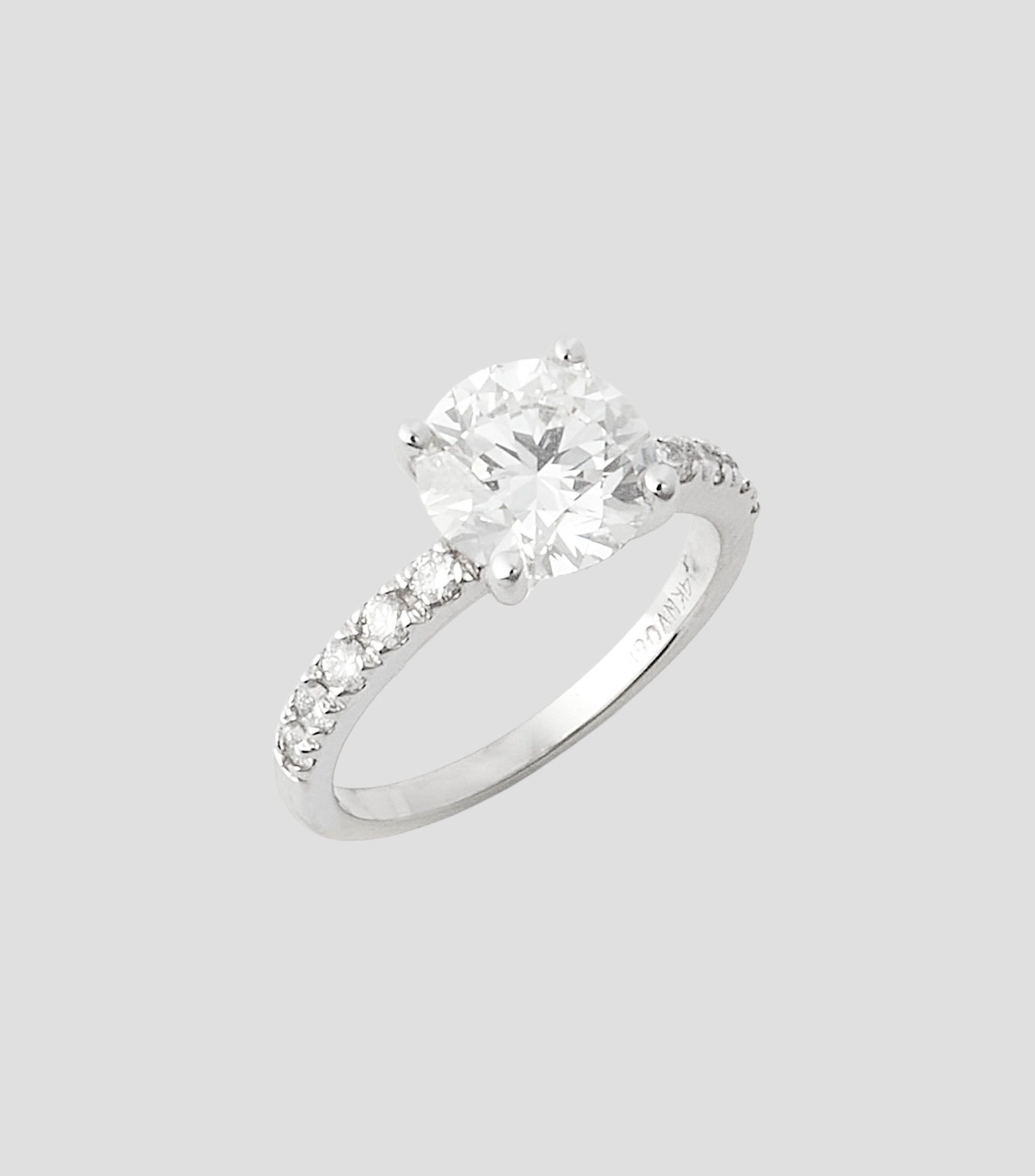 Anillo solitario en Oro de 14 Kilates con diamante de laboratorio Mujer