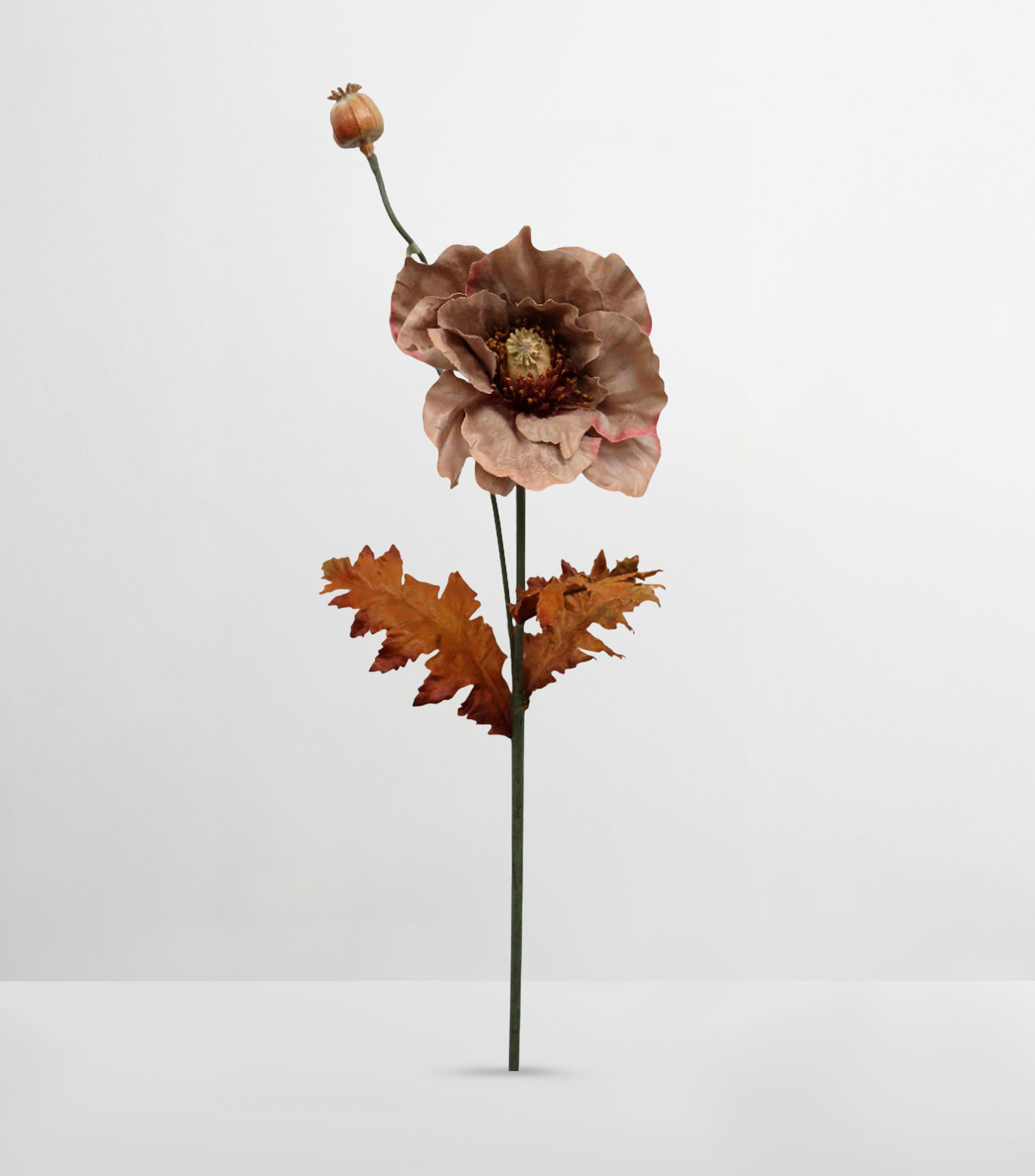 Flor Artificial Decorativa Amapola Malva