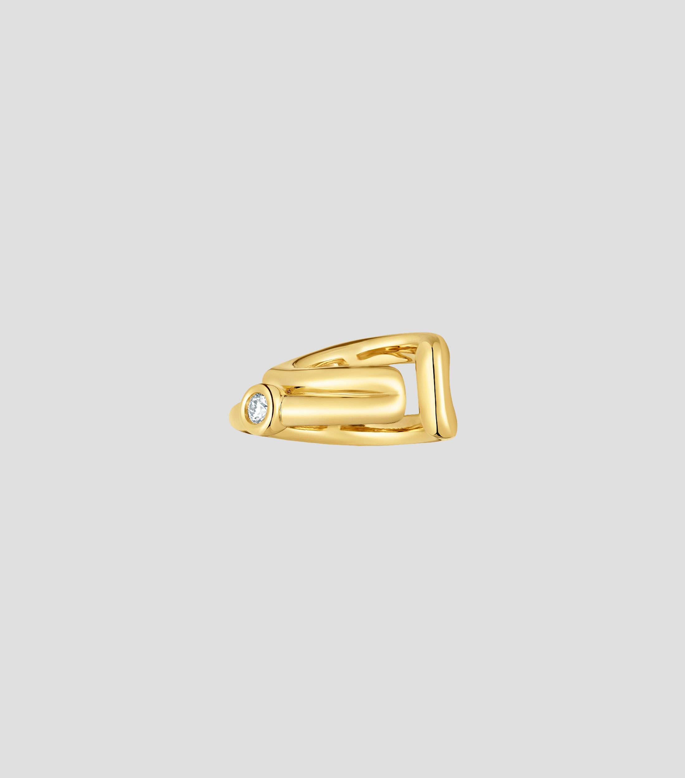 Earcuff en plata .925 con diamante Line Mujer