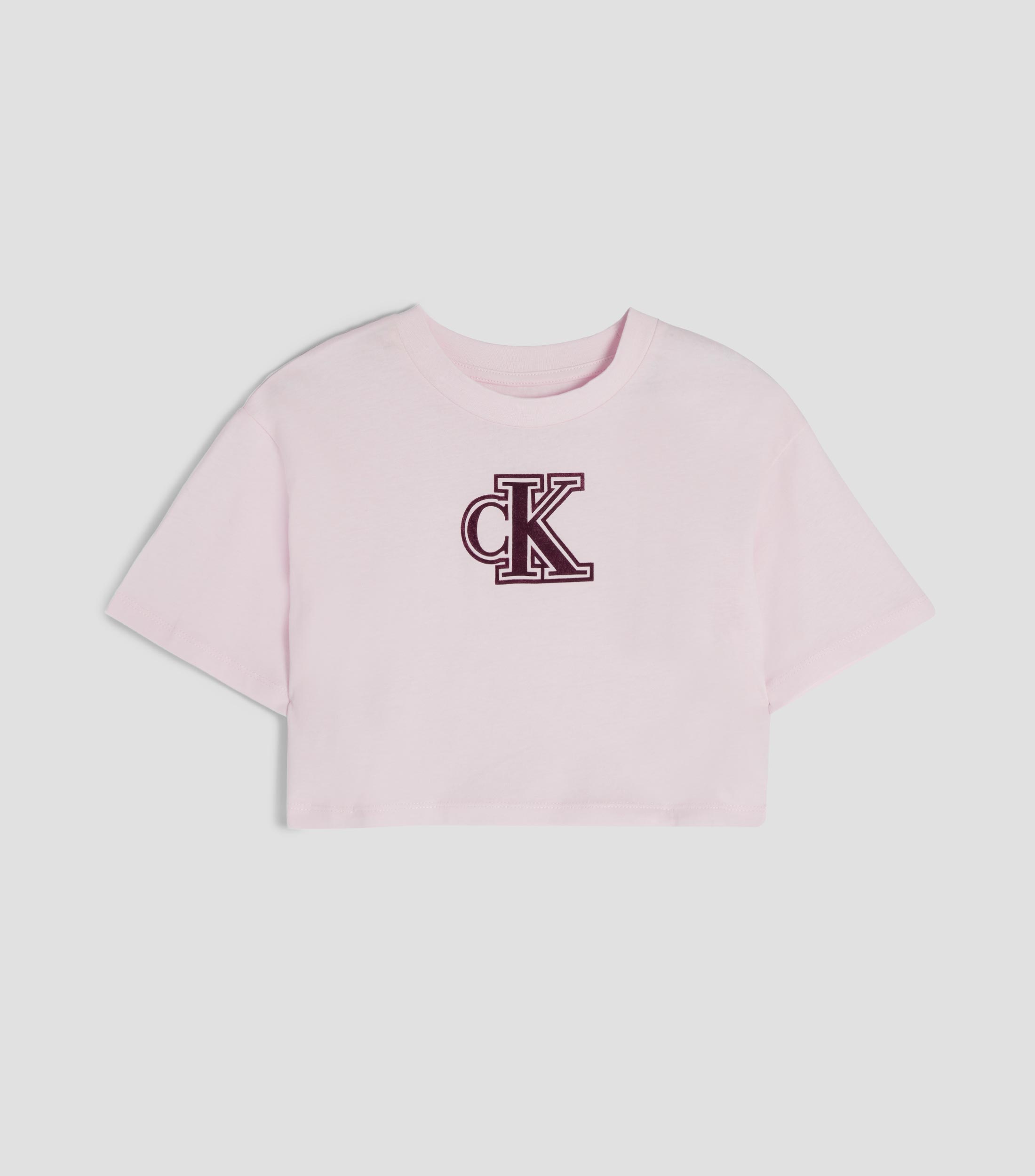 Playera de cuello redondo con manga corta estampada Niña