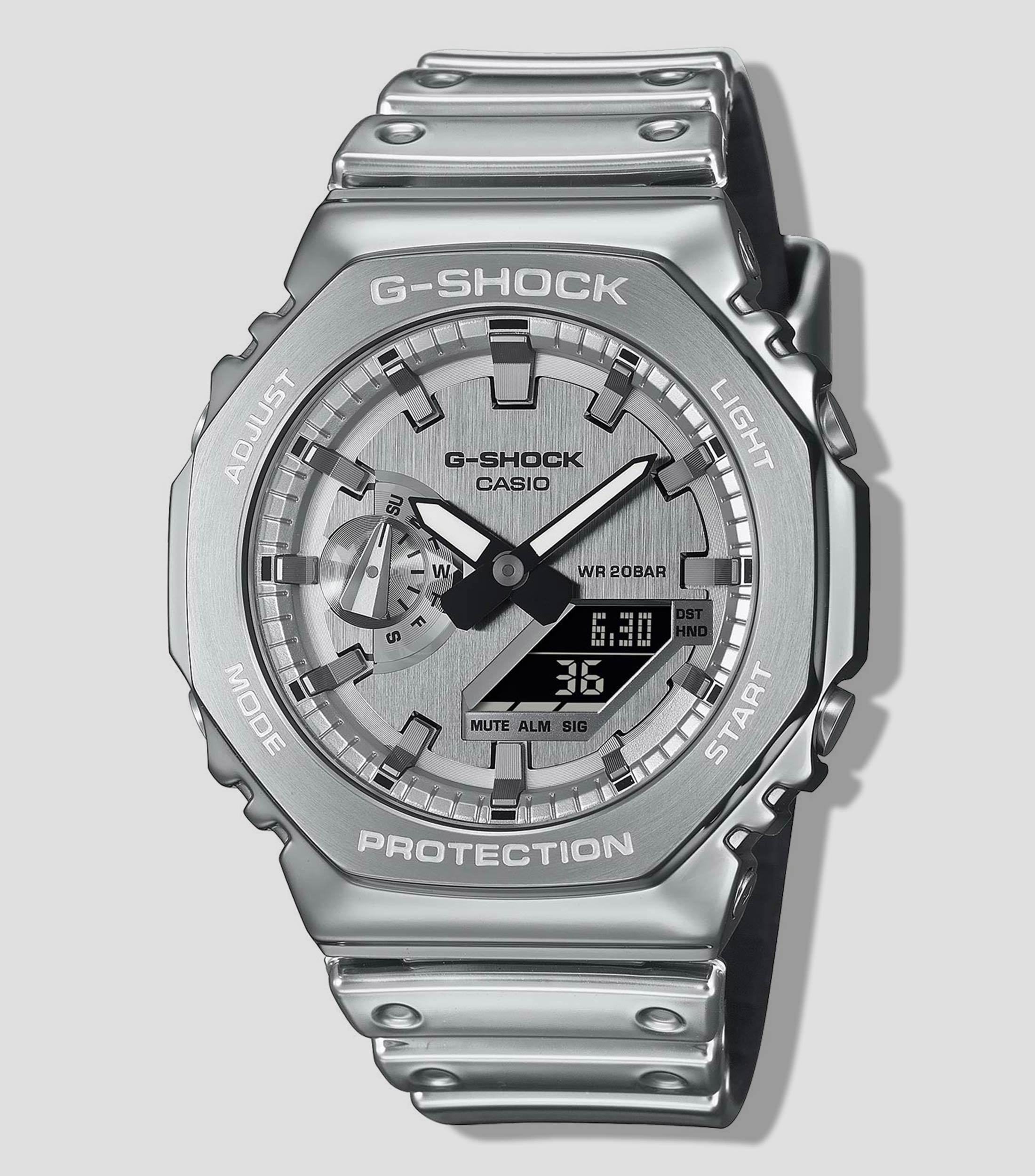 Reloj para Hombre G-Shock G-Steel Casual Plateado