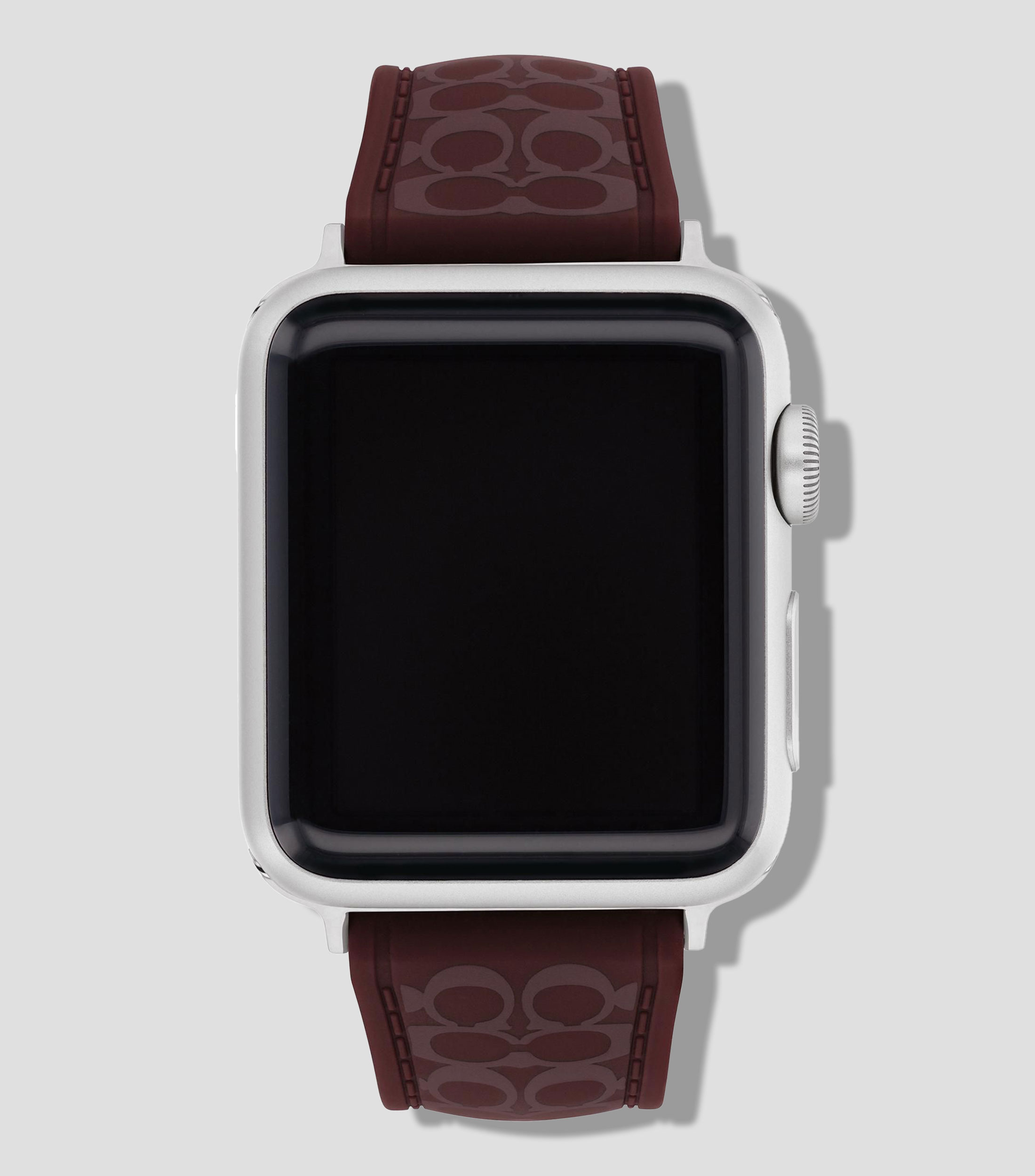 Correa para Apple Watch en silicón chocolate oscuro