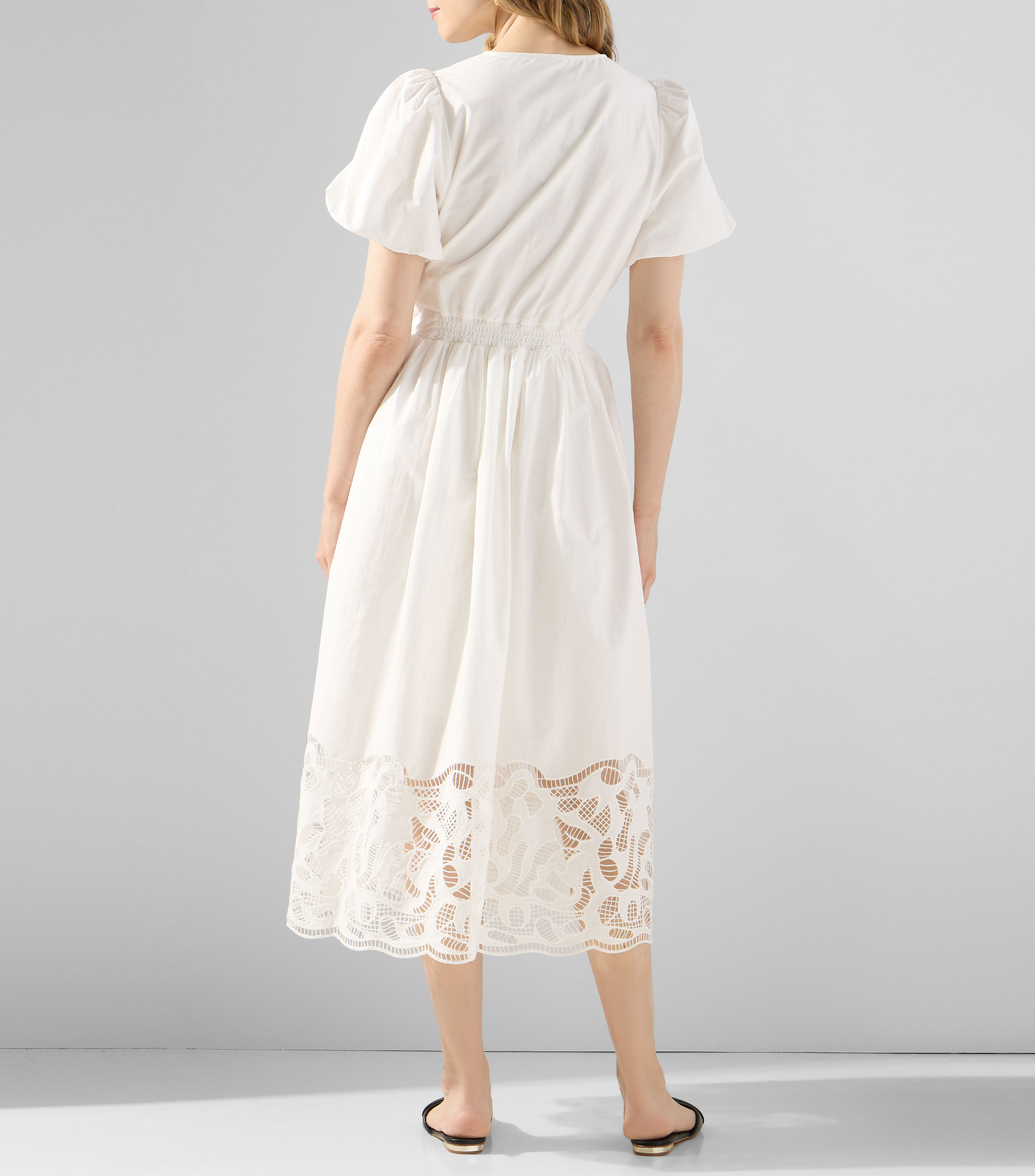Vestido largo liso Mujer