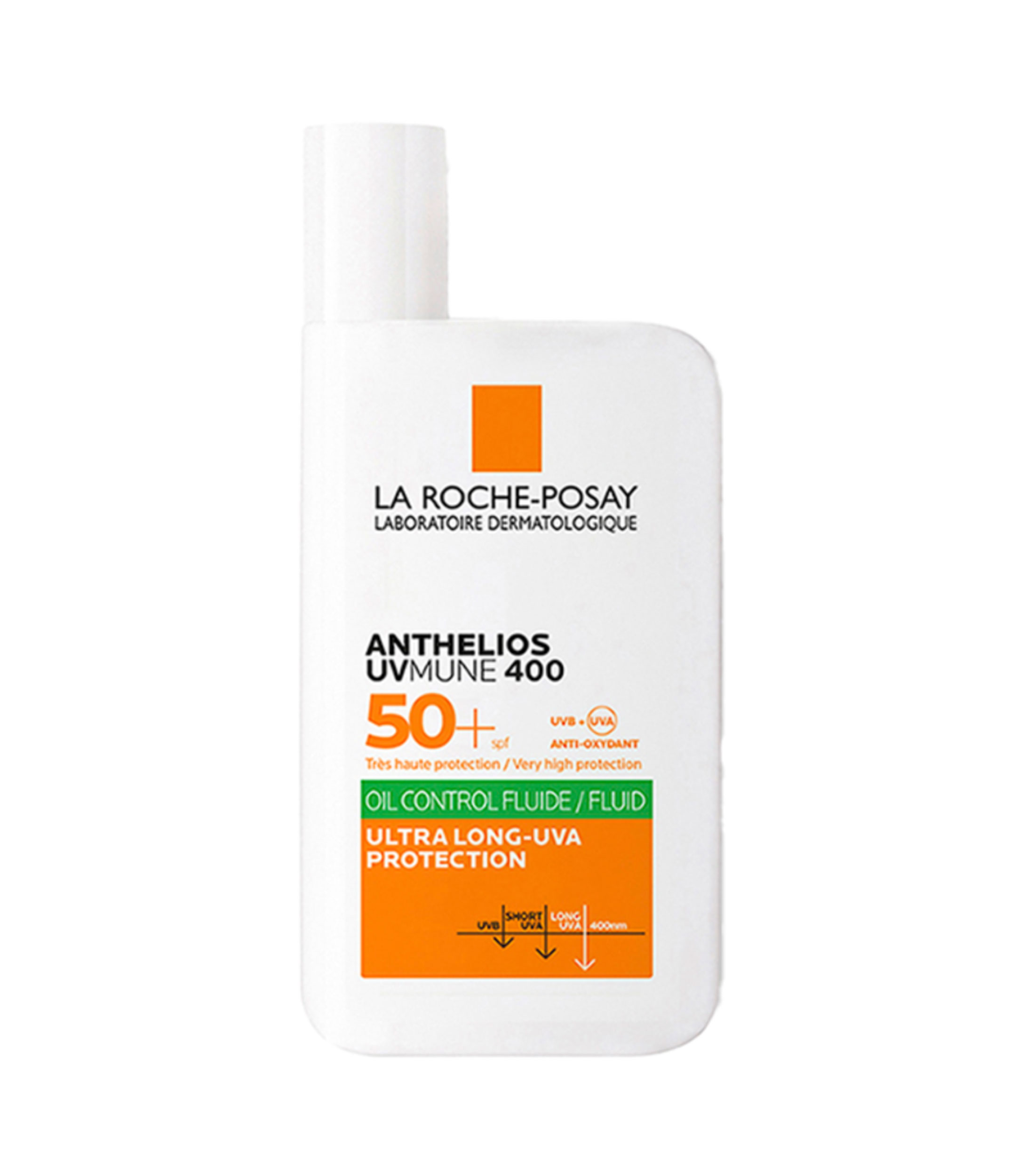 Protector Facial Anthelios Uv Mune 400 Oil control Fluido FPS 50, 50 ml