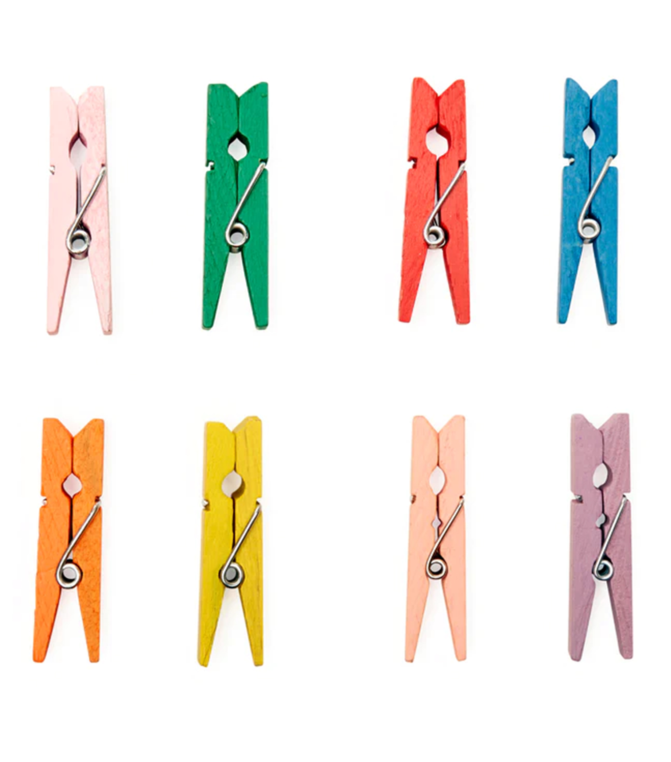 Set 36 mini pinzas en madera