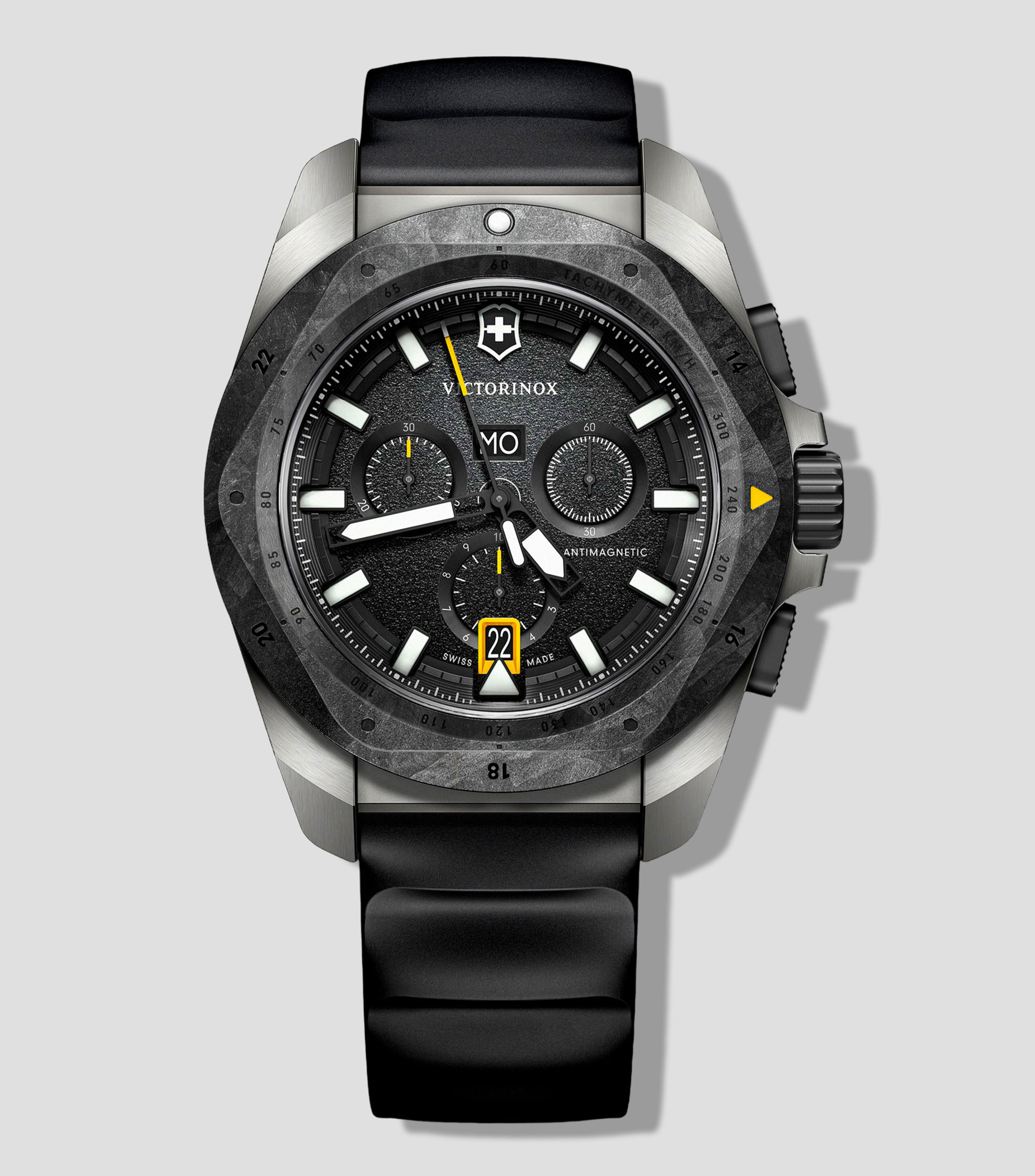 Reloj para Hombre Inox Casual Negro, Plateado