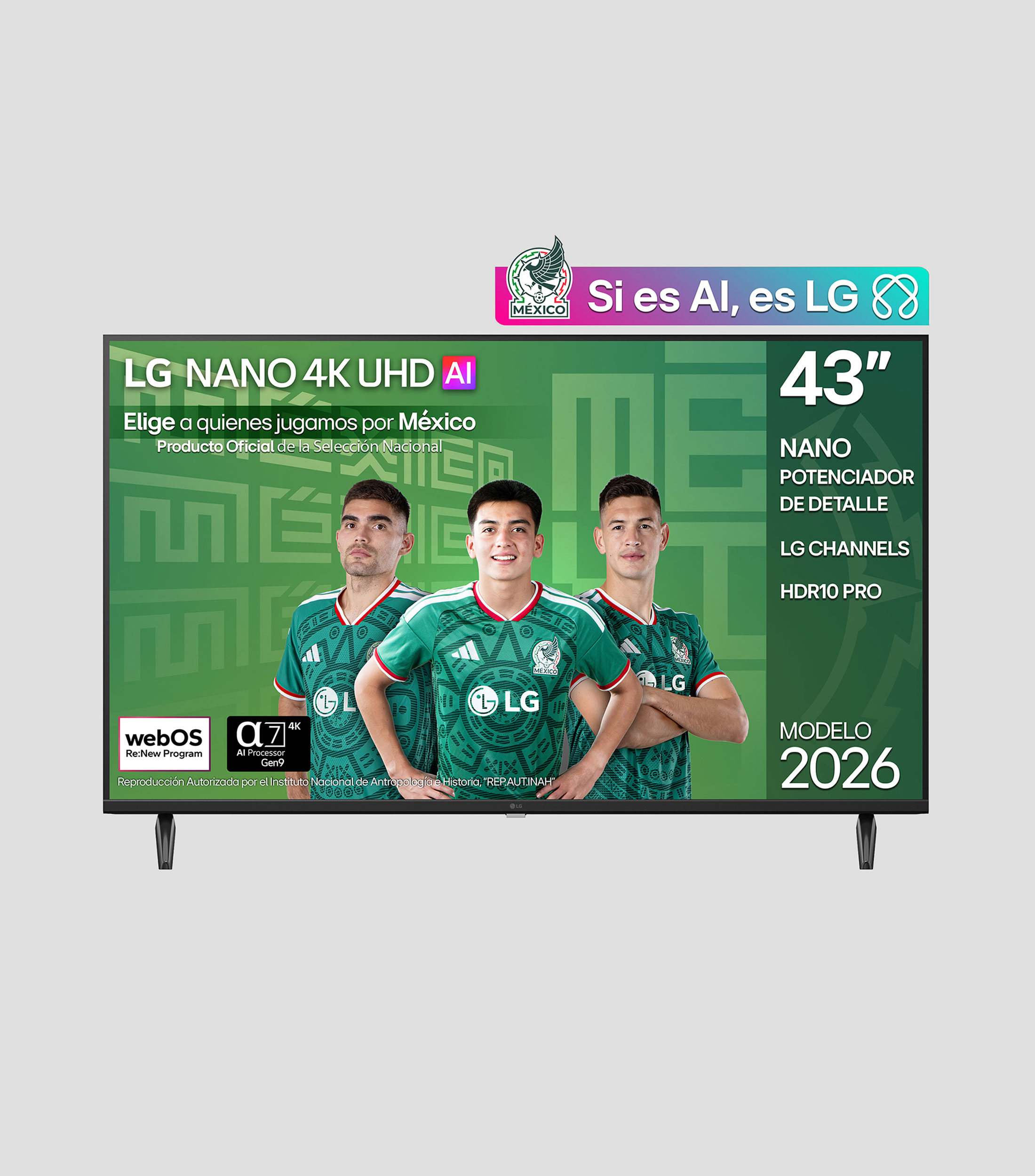 Pantalla 43 pulgadas plana UHD 4K NU850 43NU850BPSA