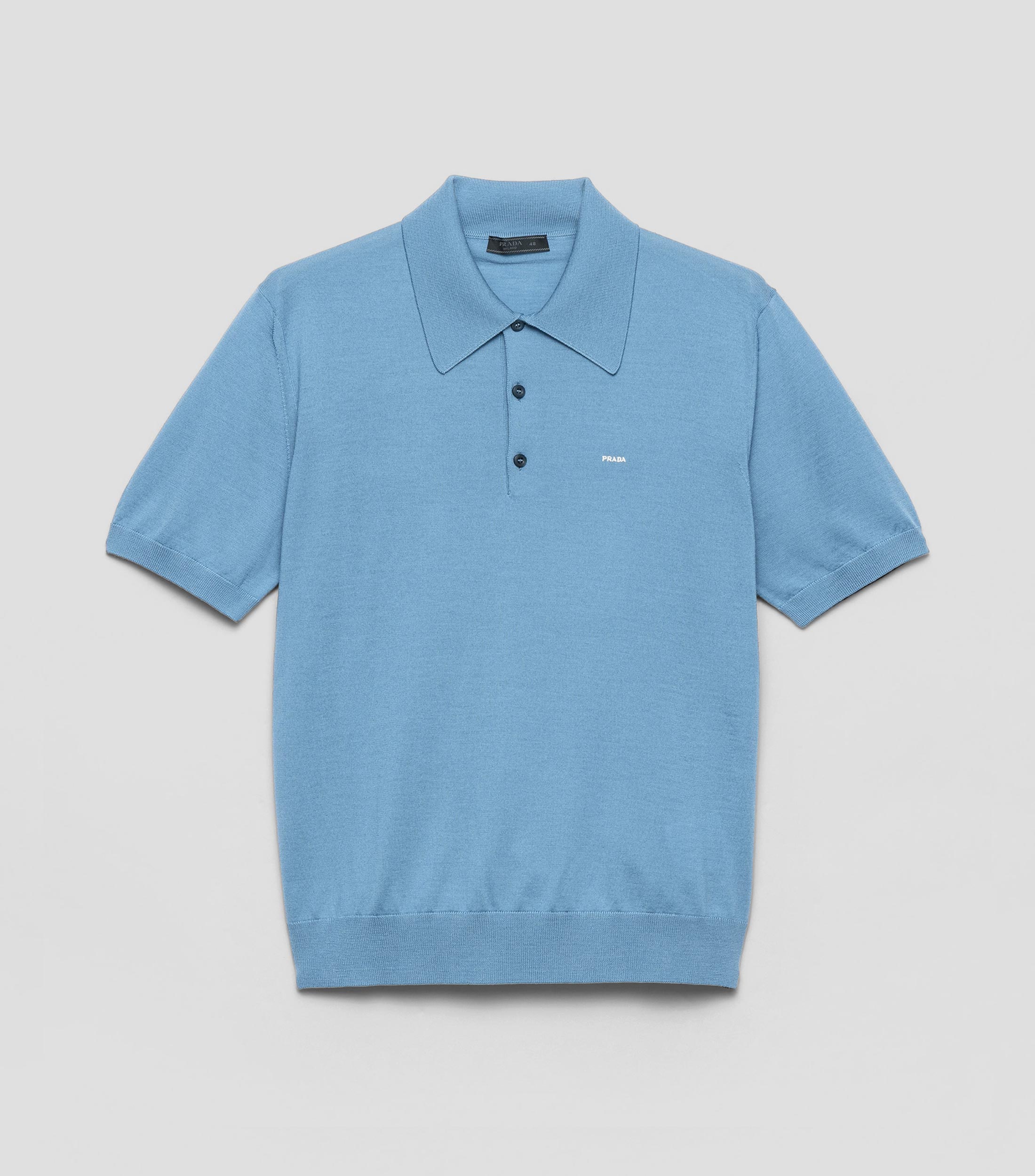 Playera tipo polo con manga corta lisa Hombre