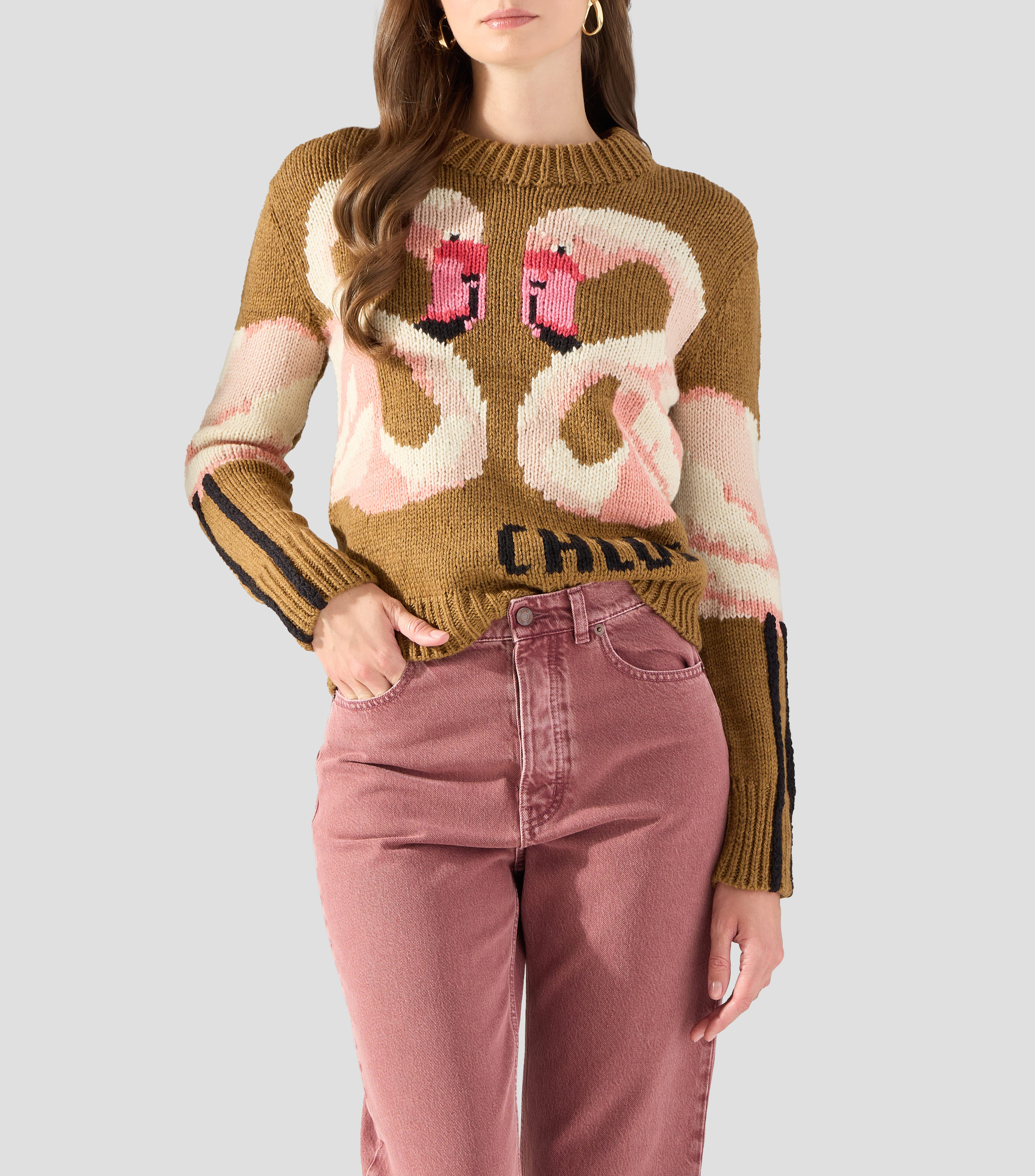 Suéter cuello redondo Mujer