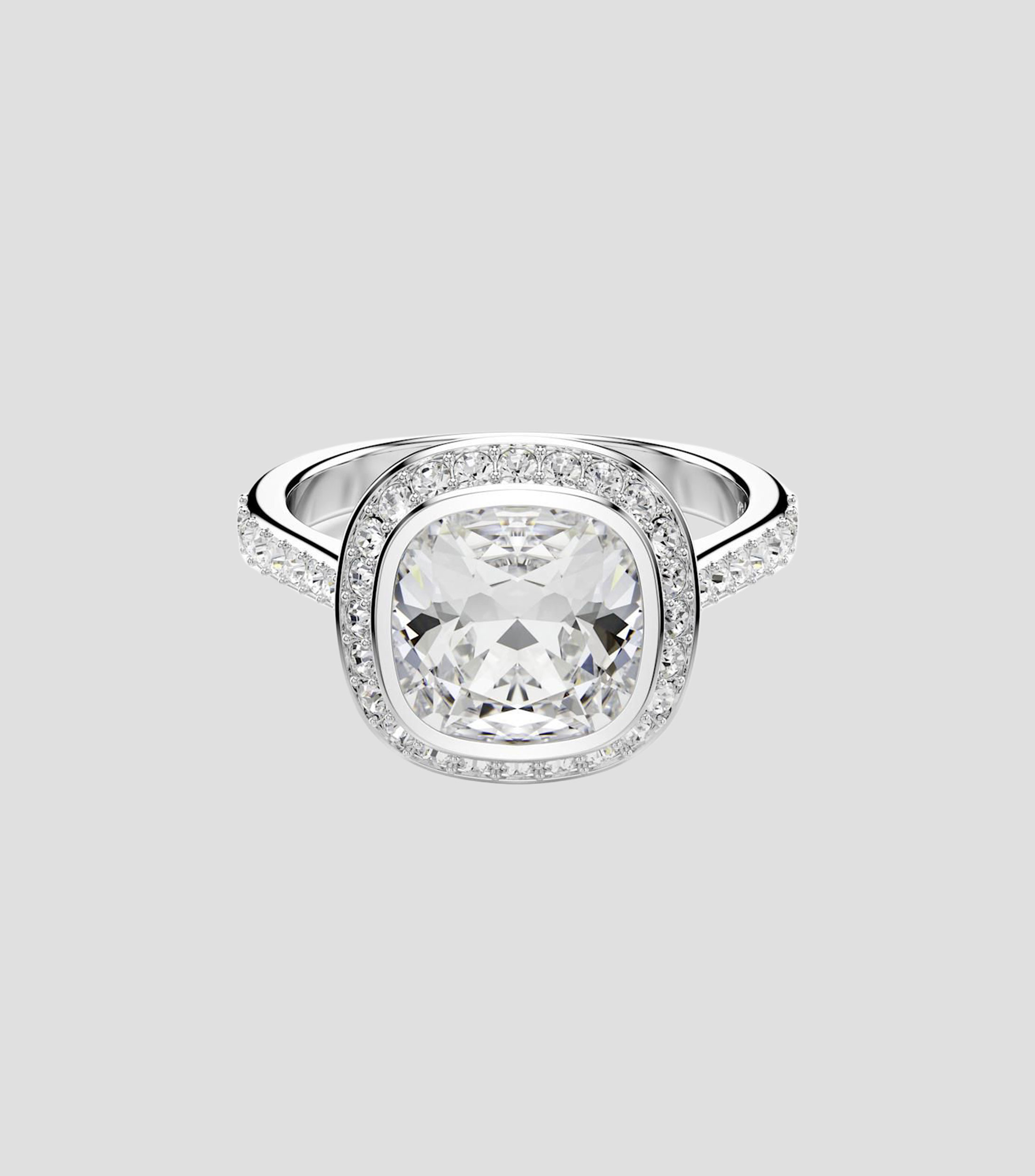 Anillo Una Angelic con cristal Cushion y pavé Mujer