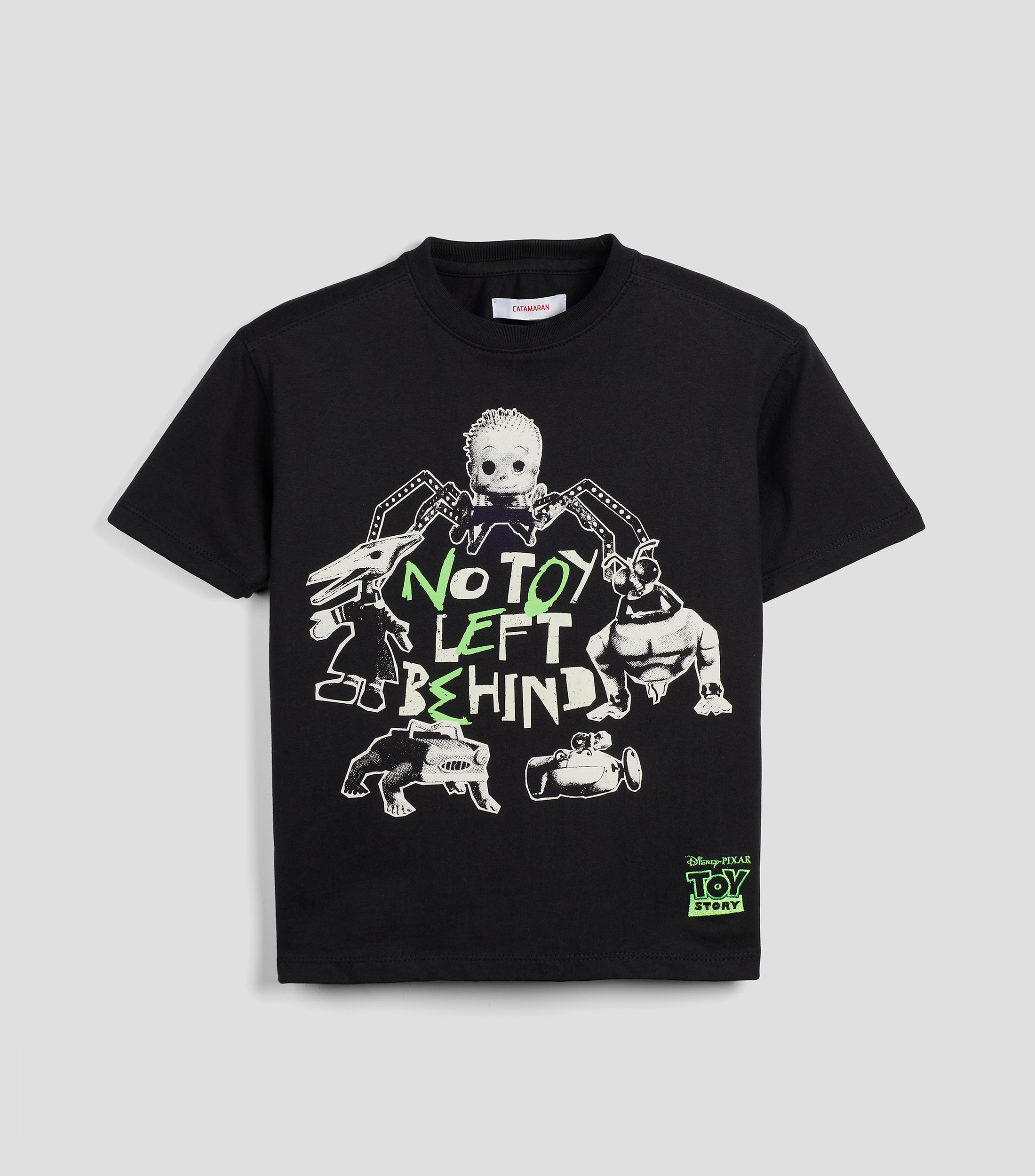 Playera cuello redondo manga corta con estampado Niño