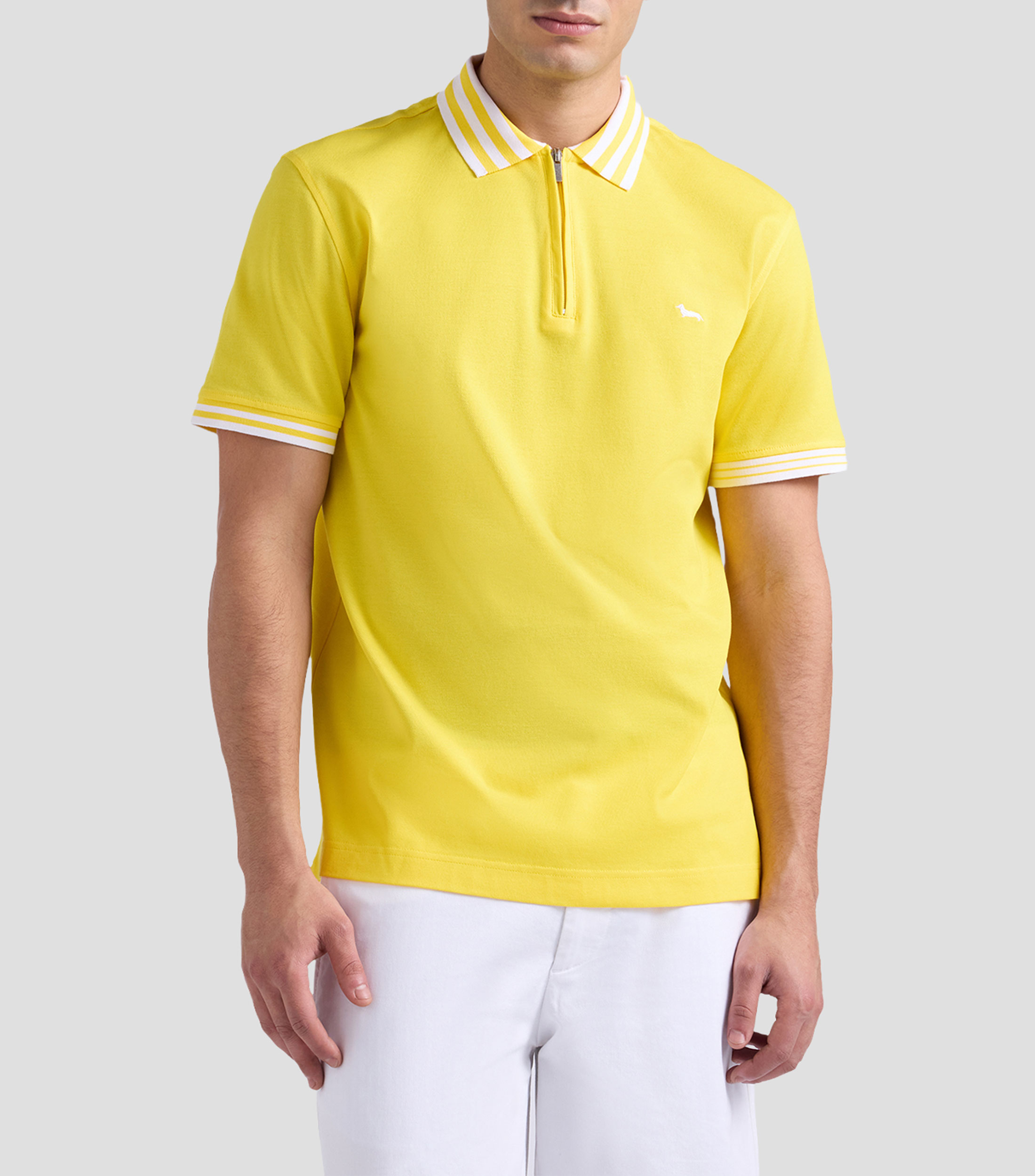 Playera polo manga corta lisa Hombre