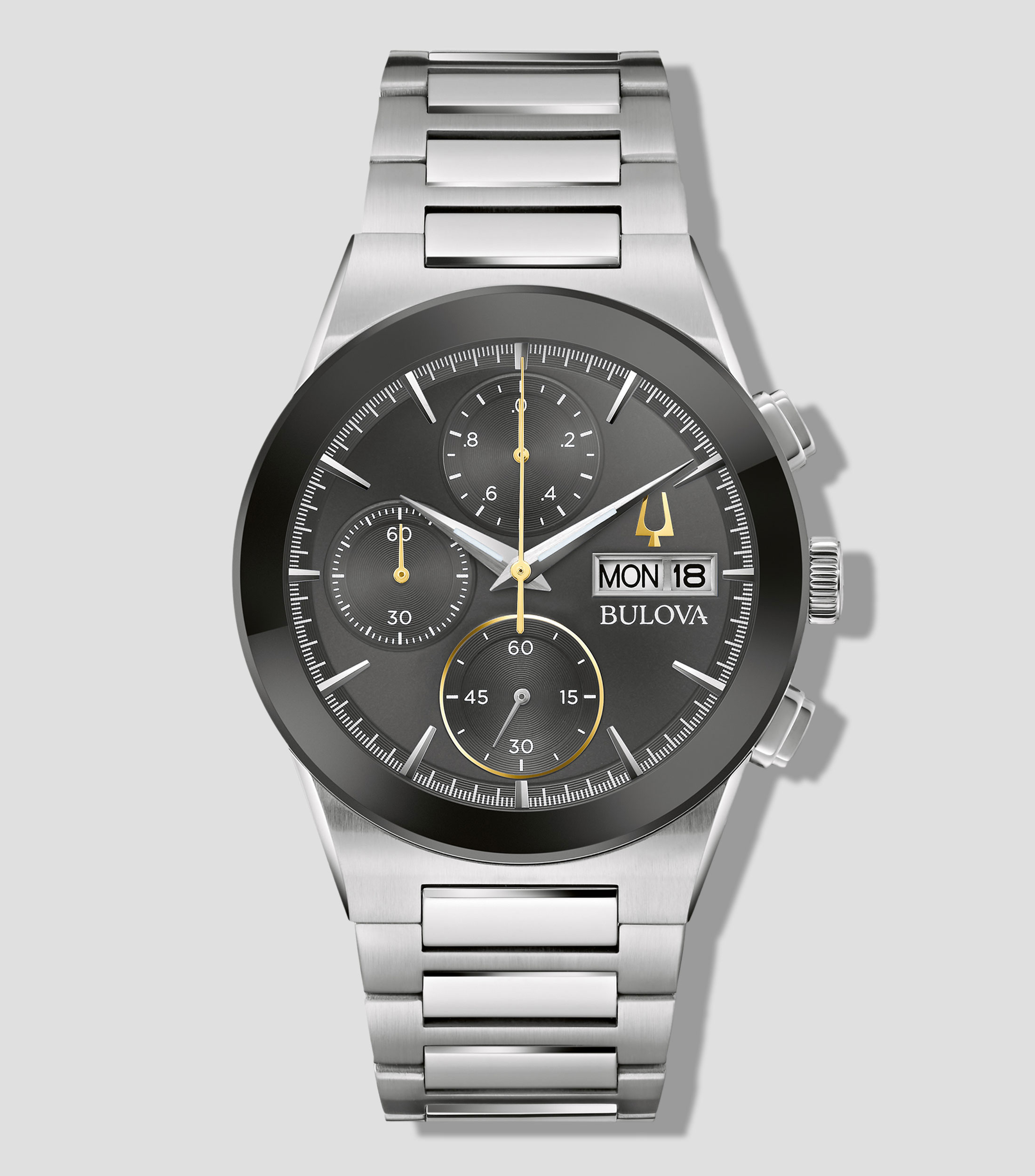 Reloj para Hombre Milenia de Vestir Plateado, Negro