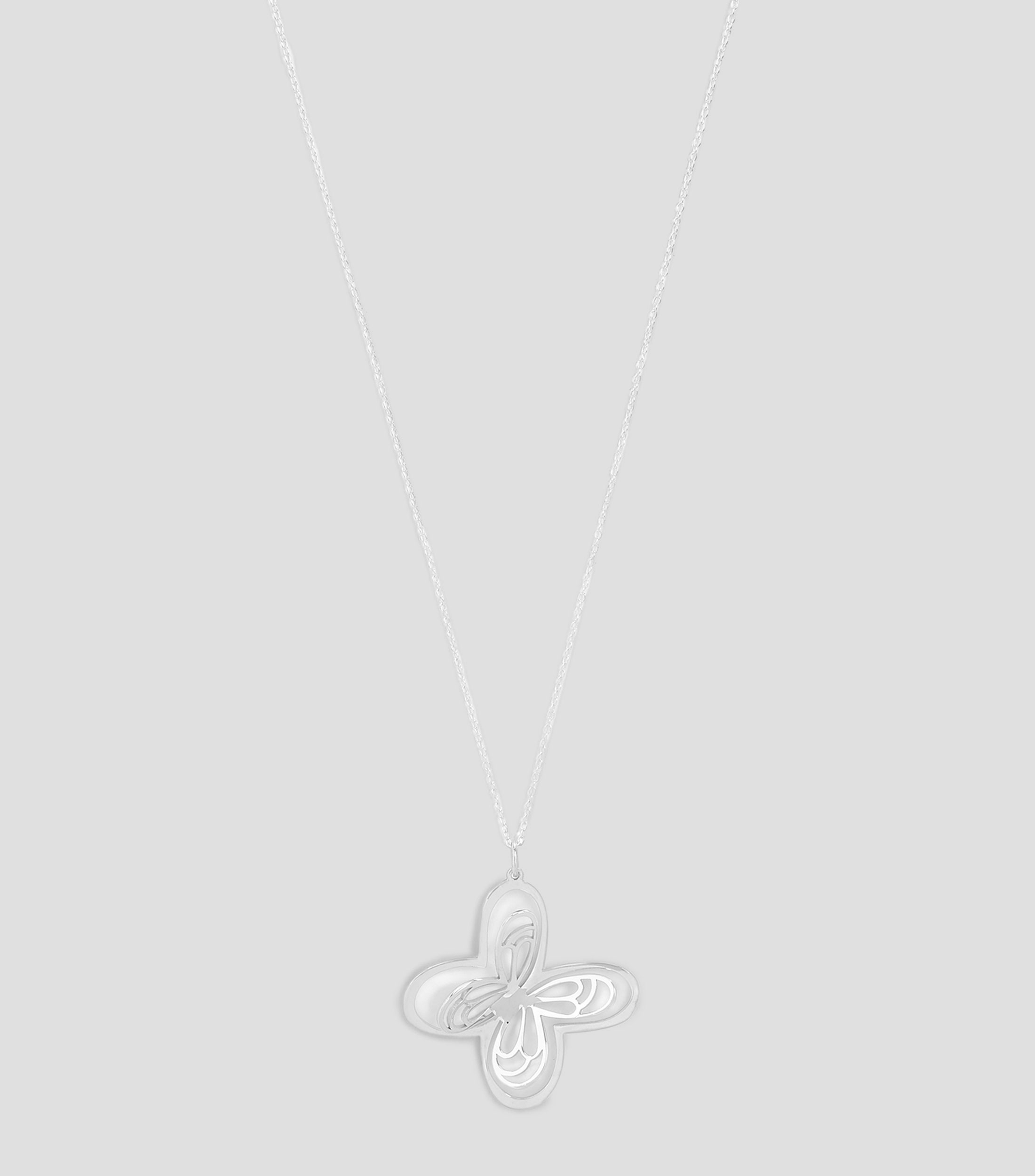 Dije mariposa grande en plata .925 Mujer