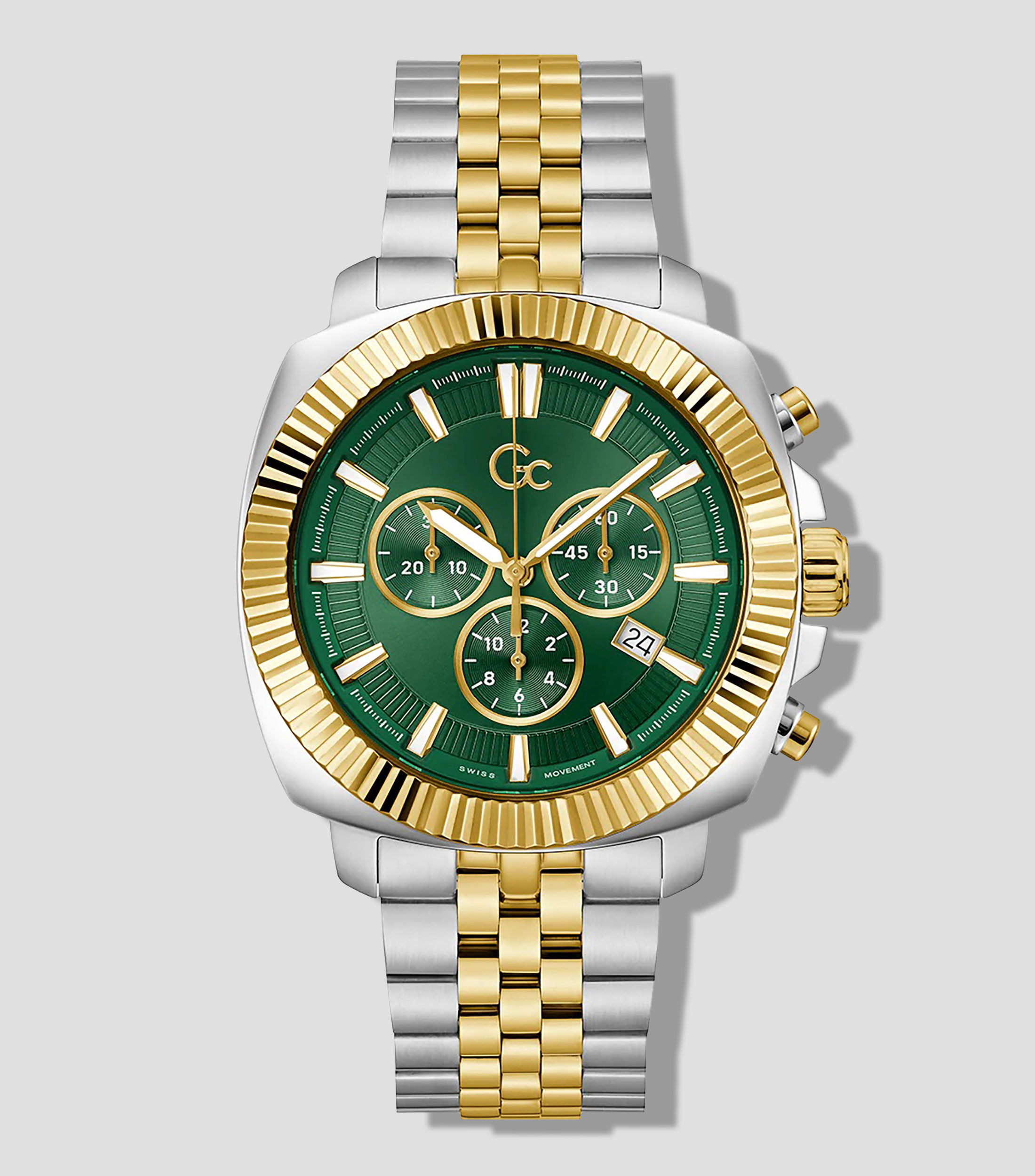Reloj para Hombre Flair Coussin casual plateado/dorado