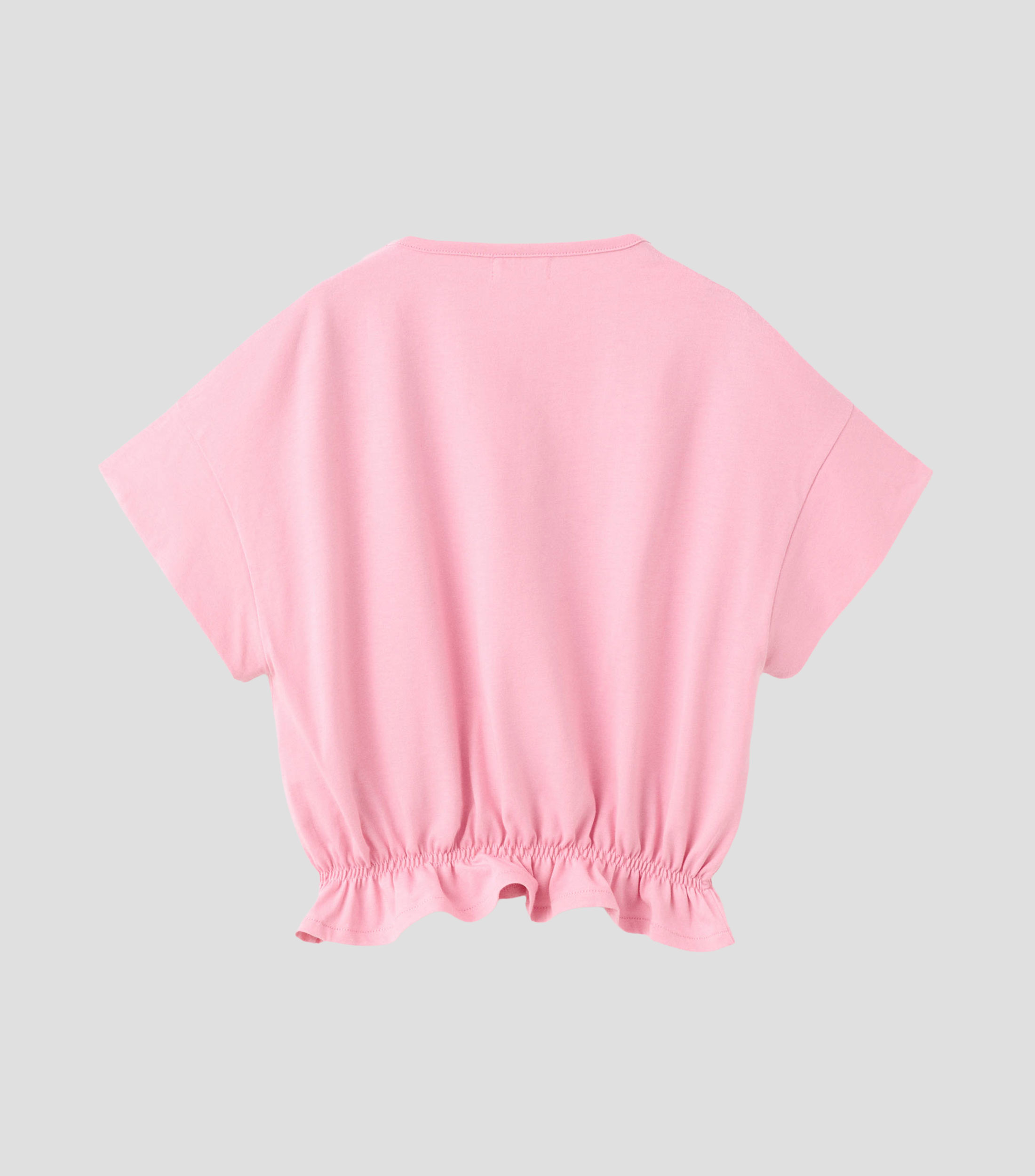 Playera cuello redondo manga corta lisa Niña