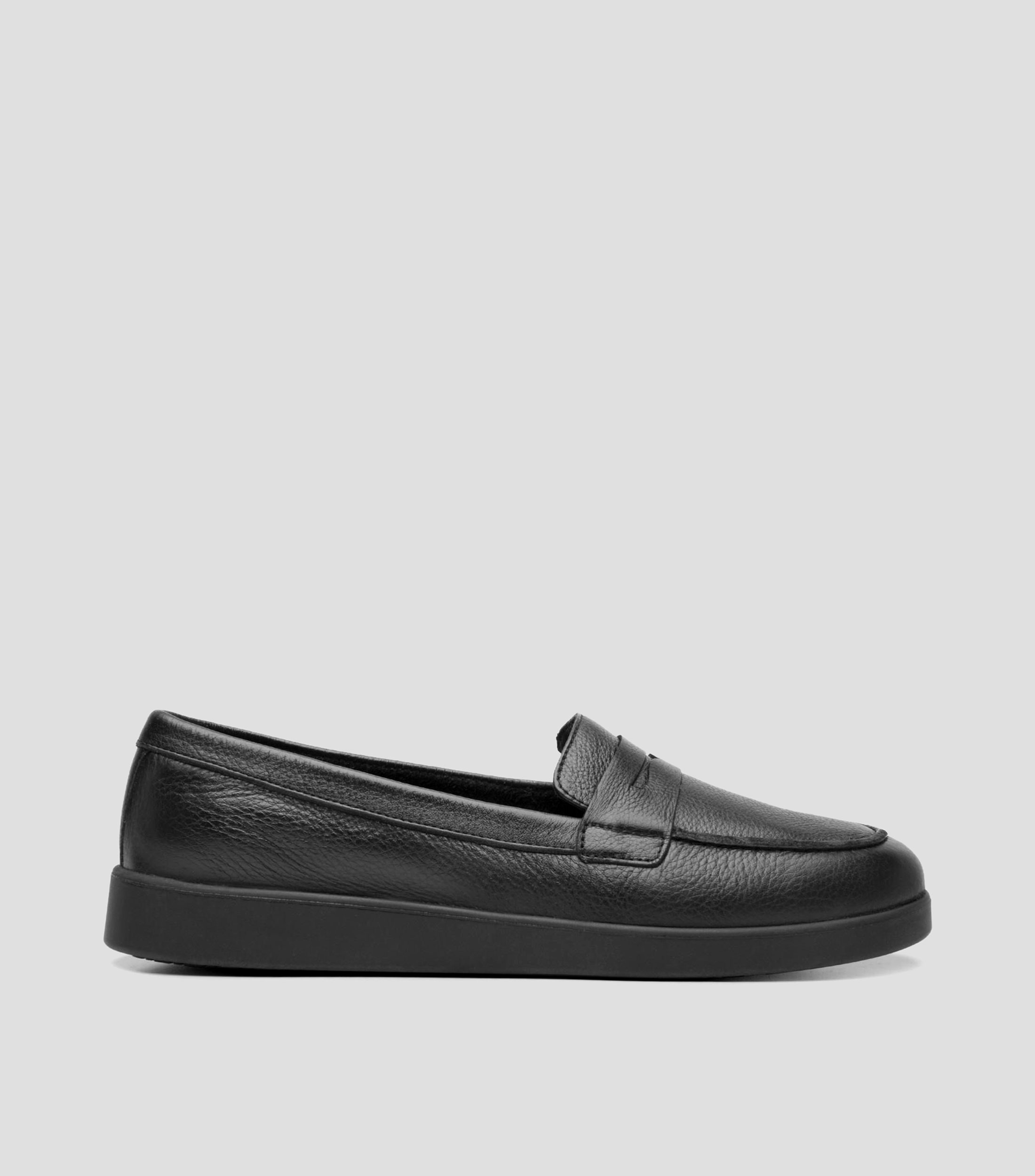 Mocasines Maggie en piel con cinta Mujer
