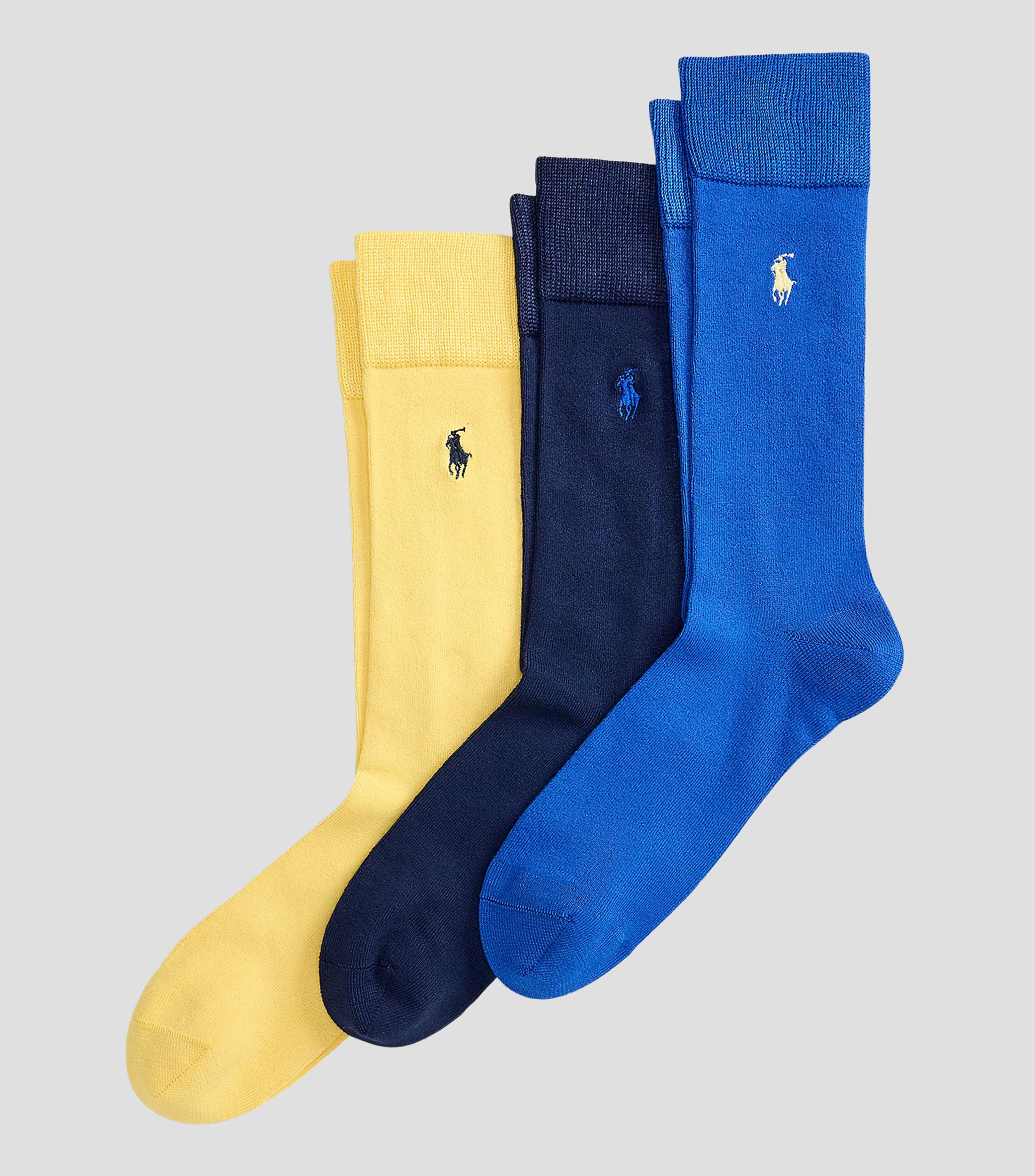 Set 3 calcetines crew lisos Hombre