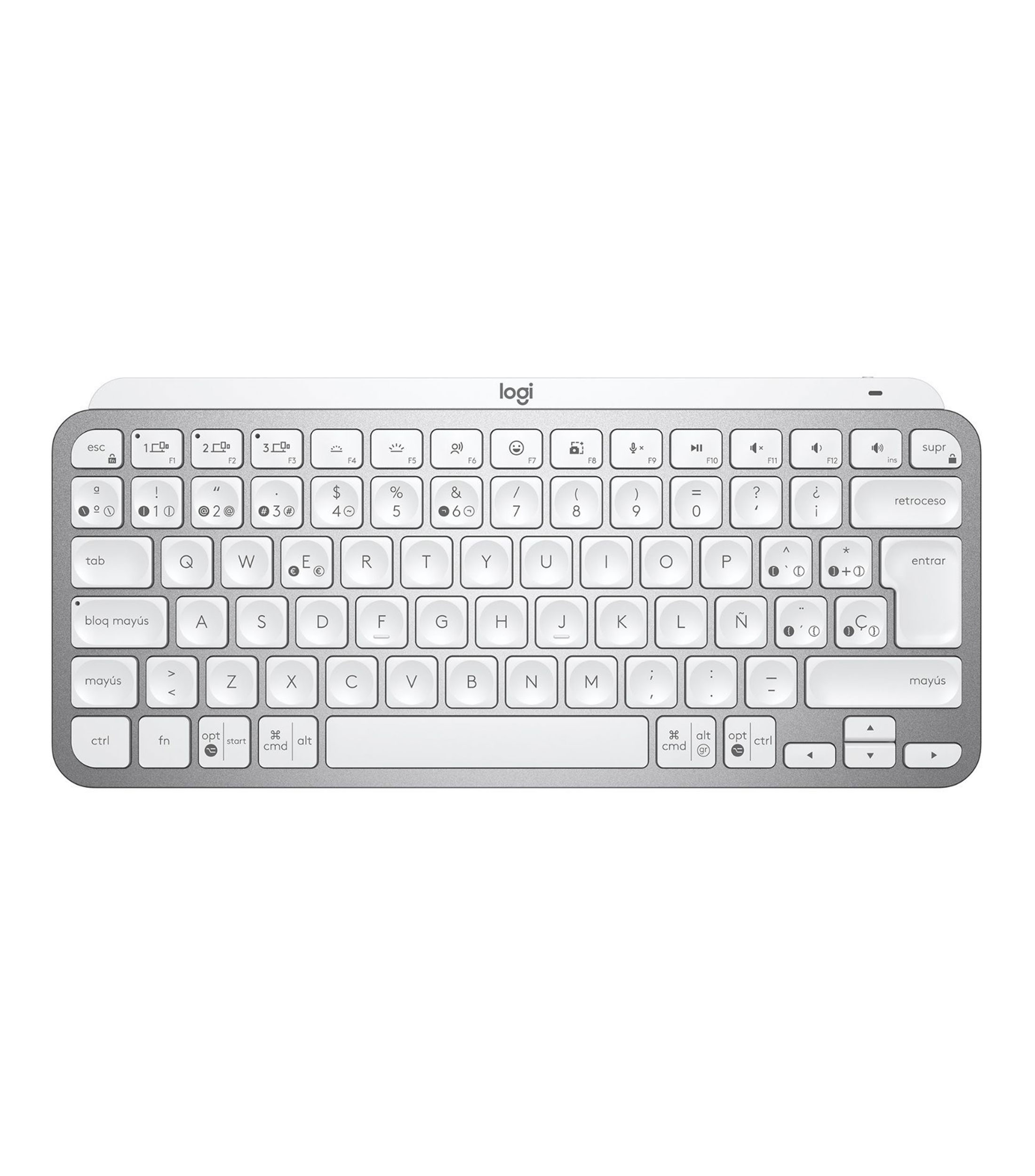 Logitech Teclado Inalámbrico MX Keys Mini Bluetooth - Gris Pálido