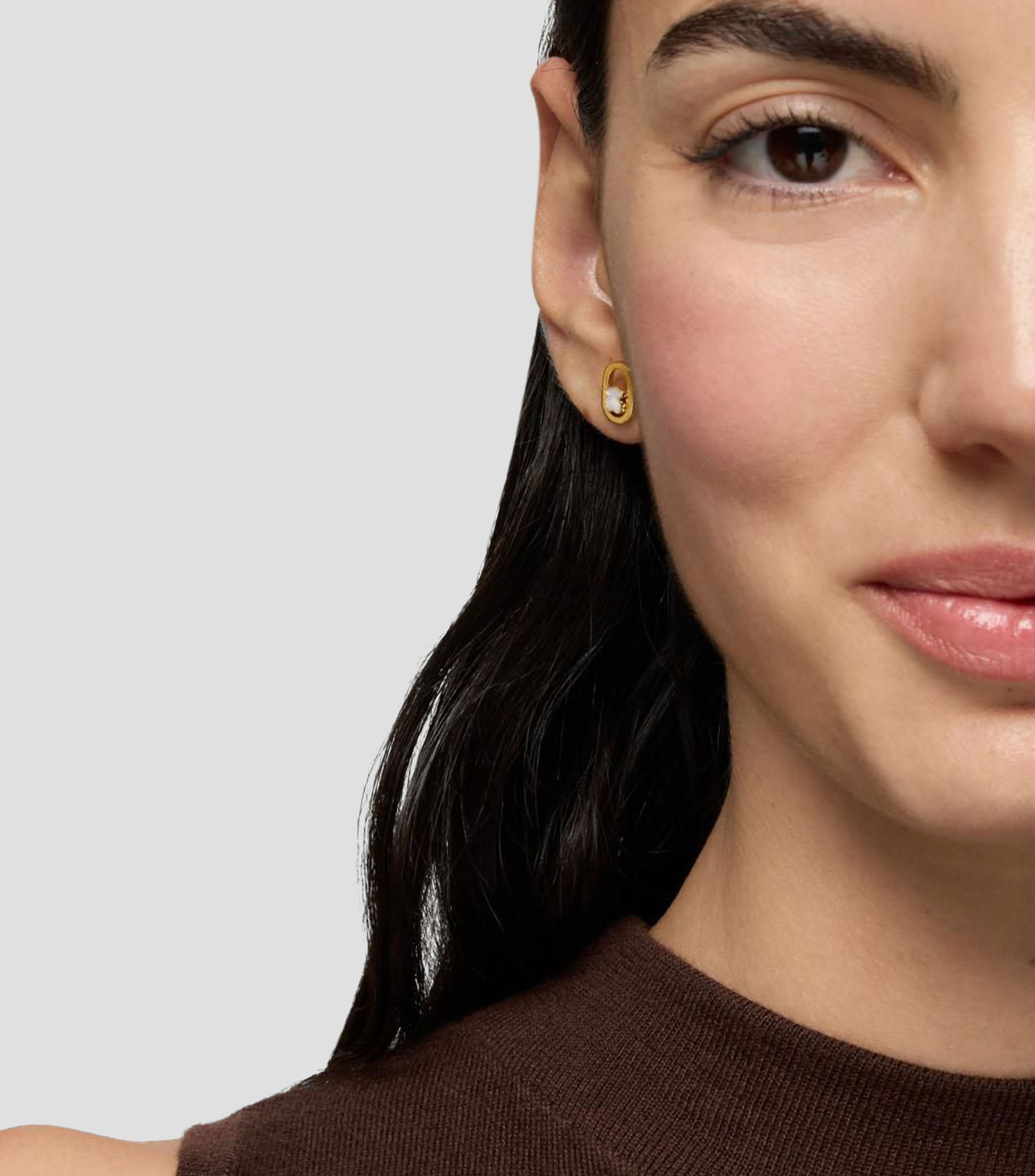 Aretes en plata de primera ley Camille Mujer
