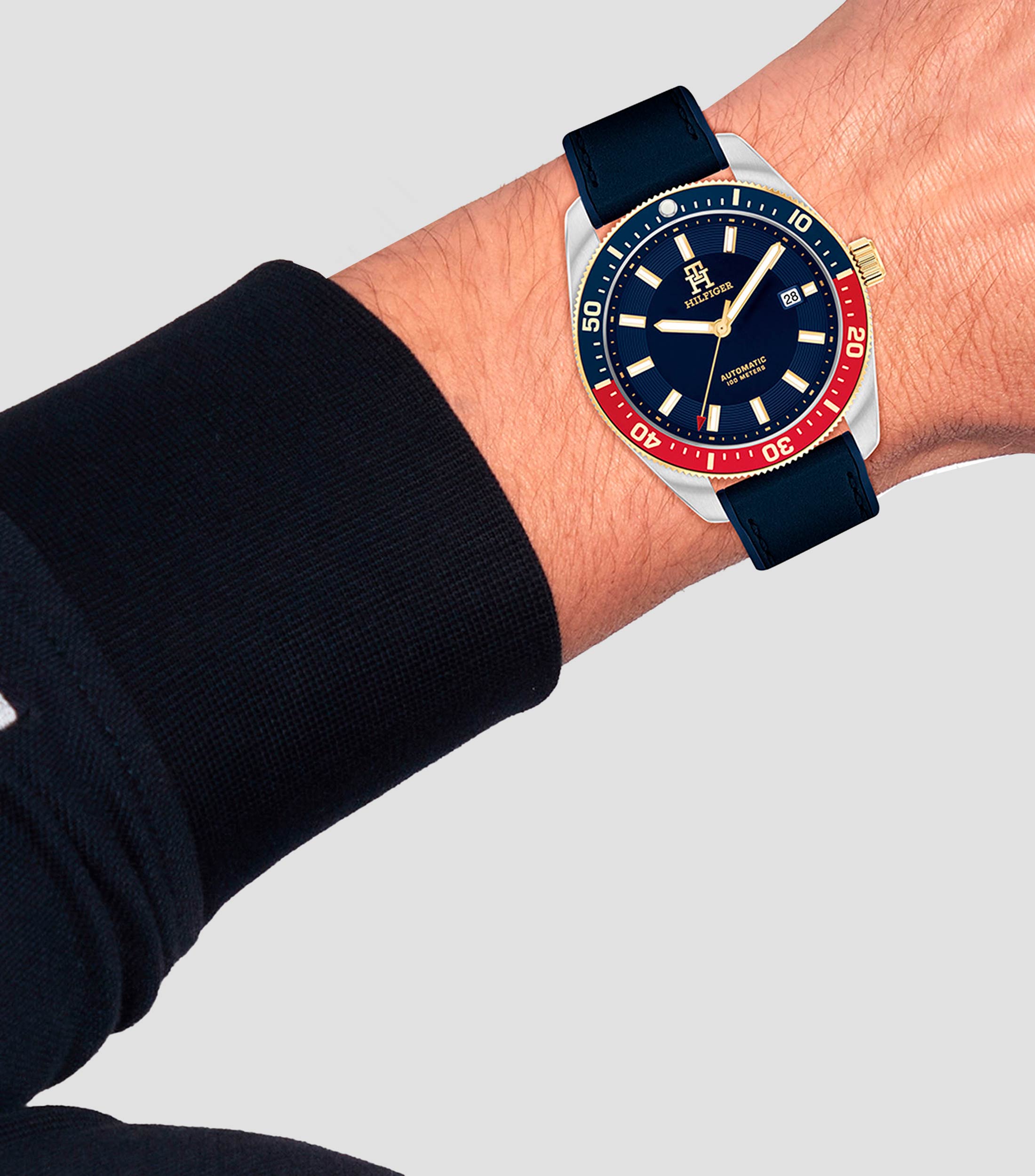Reloj para hombre Charter Deportivo, Plateado