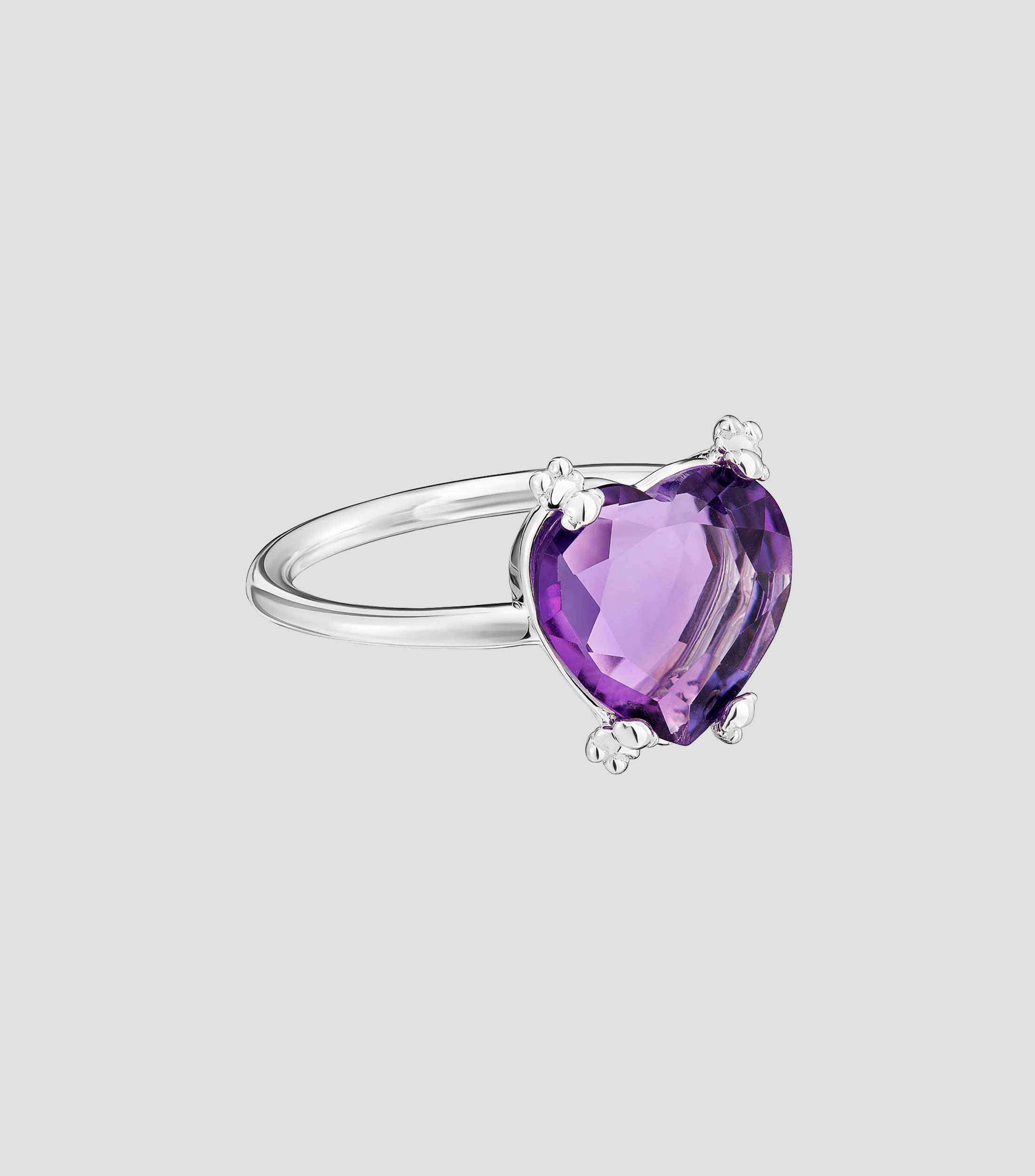 Anillo en plata .925 Color Pills con amatista Mujer