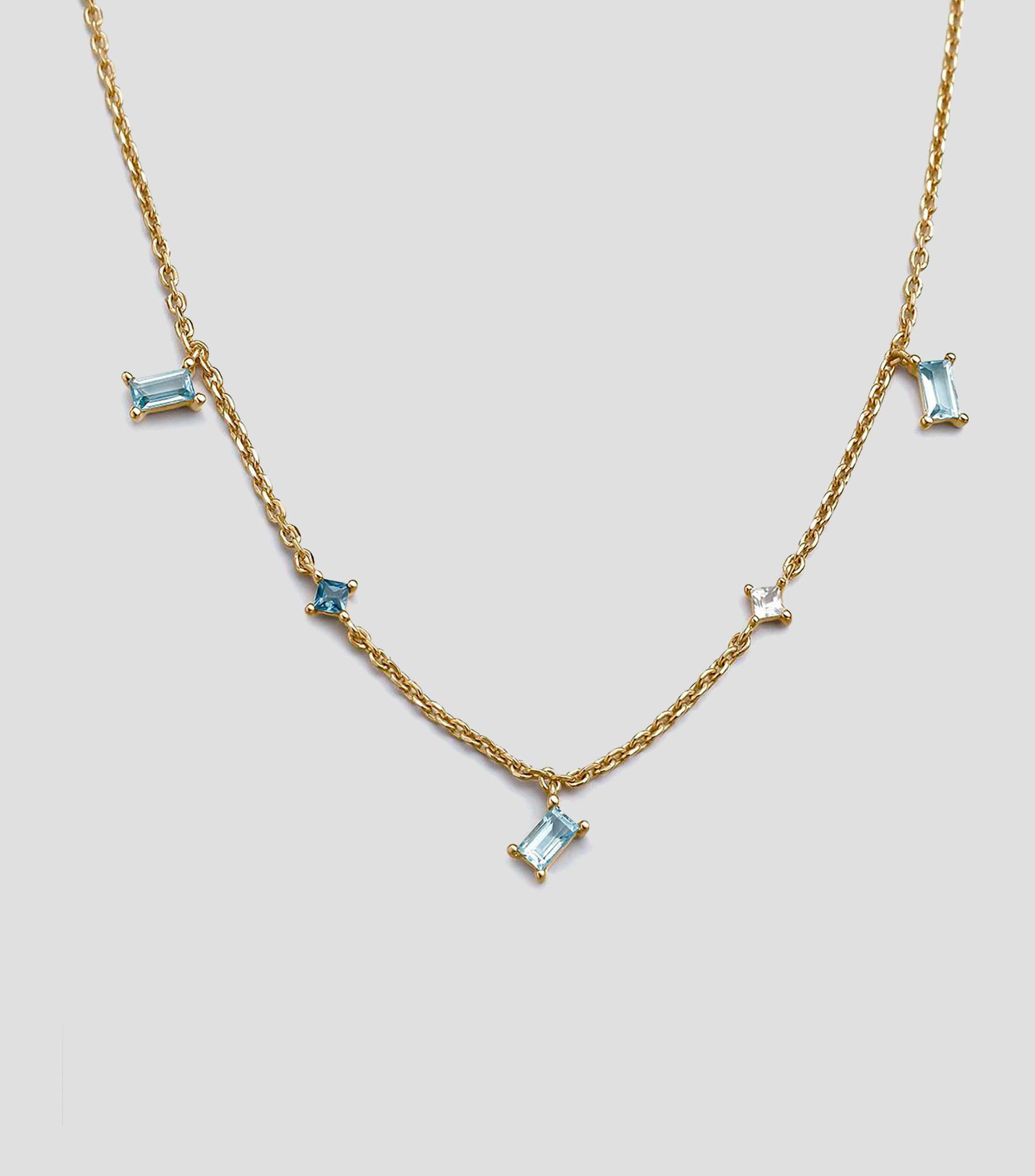 Collar en plata .925 con topacios Bling Mujer